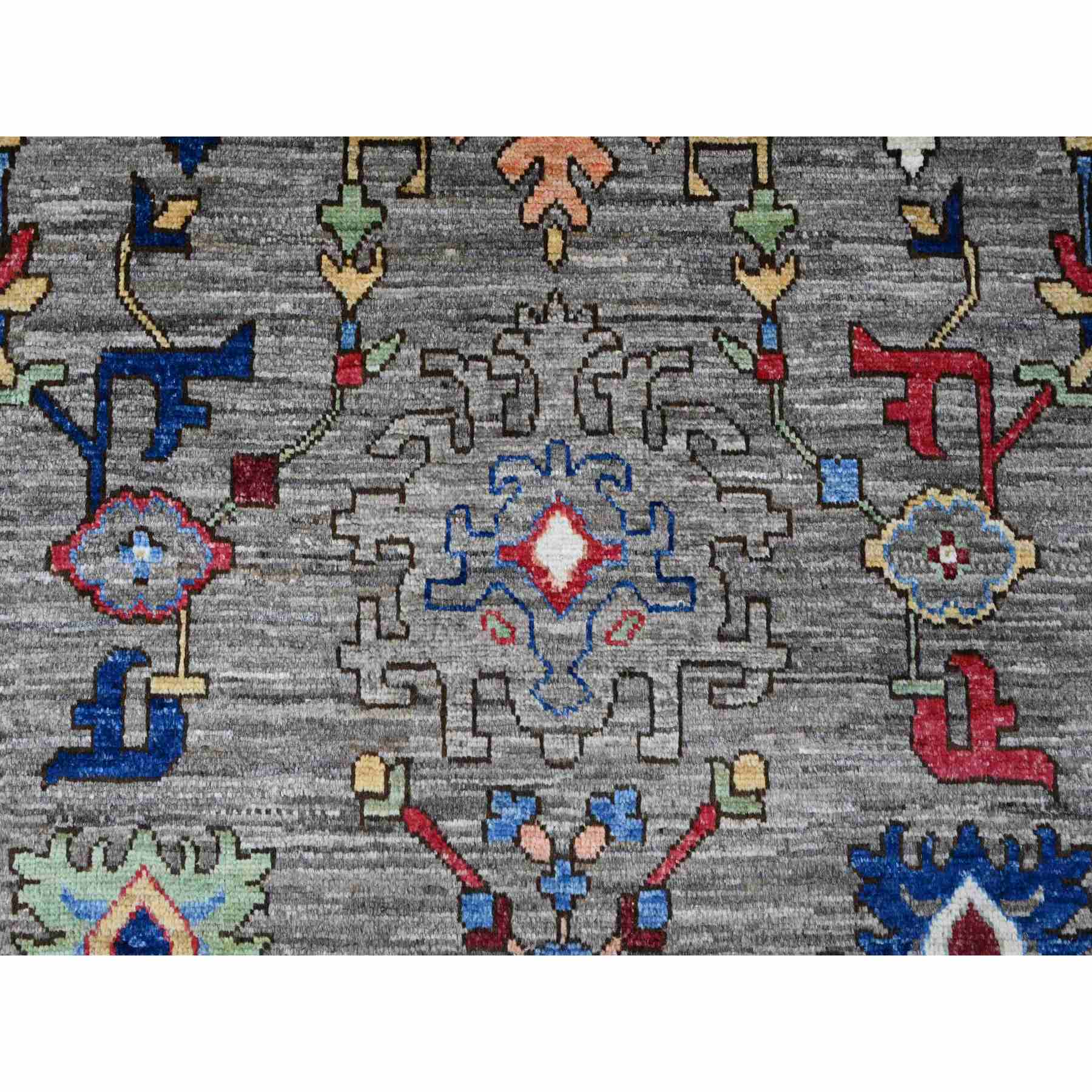 Oushak-And-Peshawar-Hand-Knotted-Rug-446345