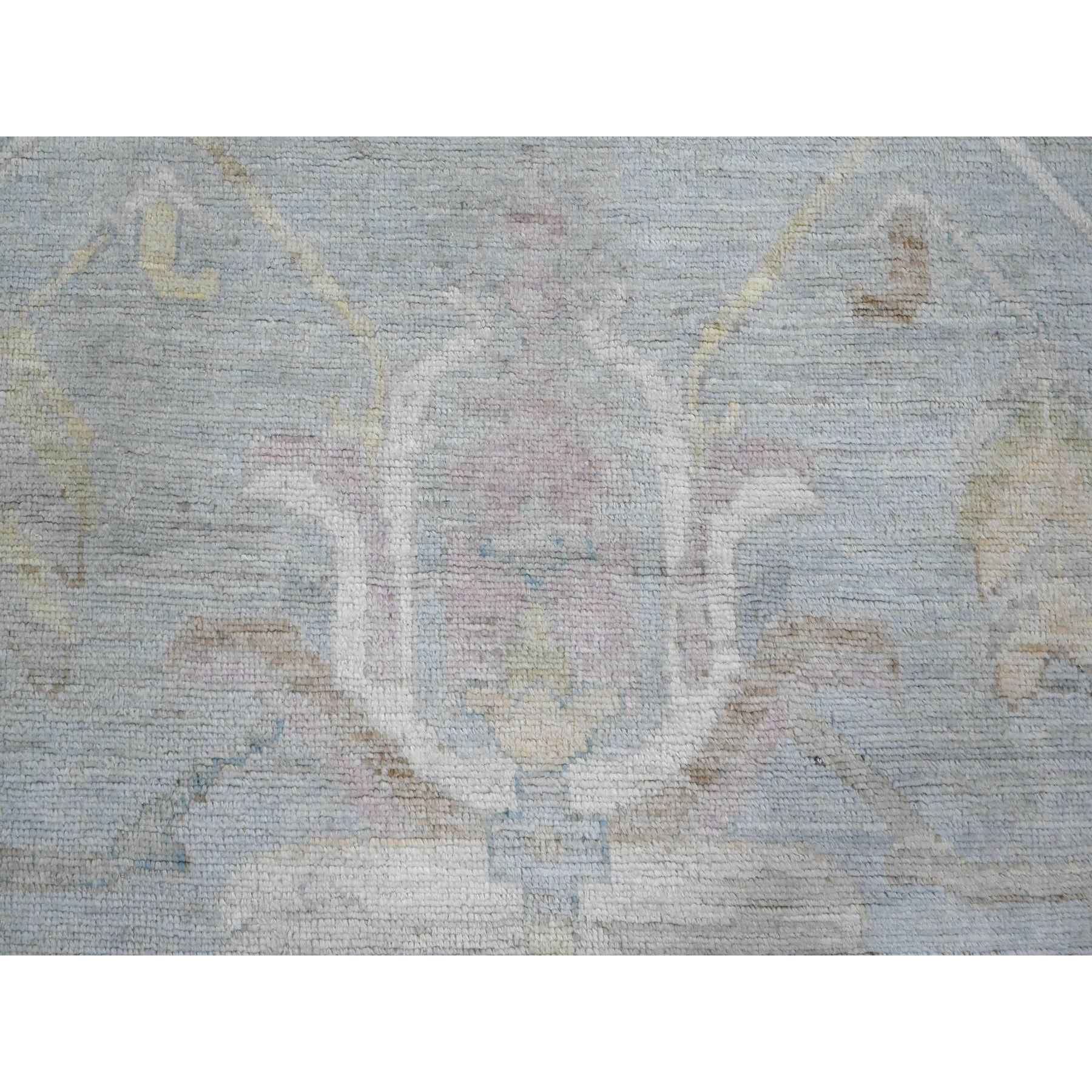 Oushak-And-Peshawar-Hand-Knotted-Rug-446365