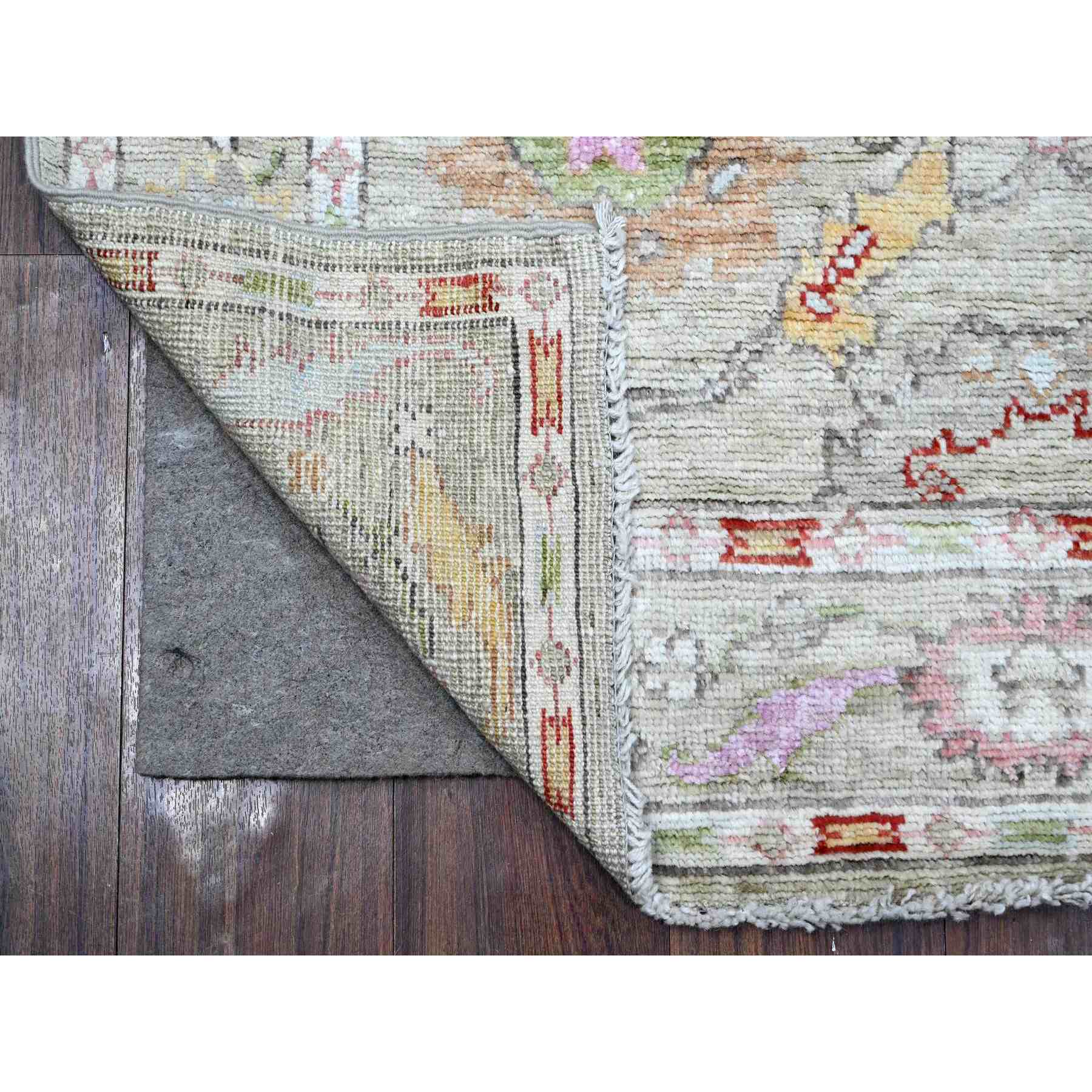 Oushak-And-Peshawar-Hand-Knotted-Rug-446460