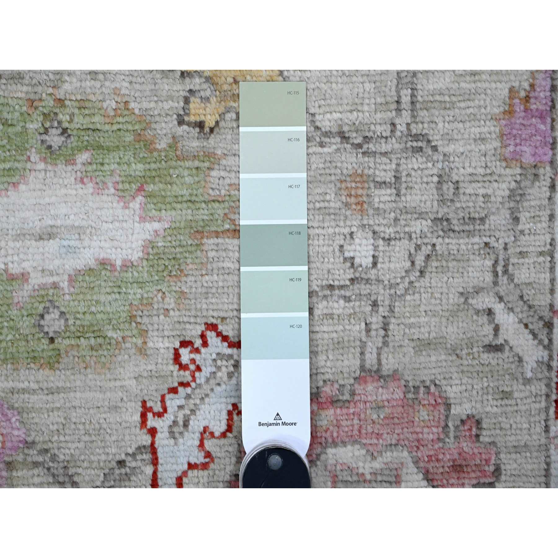 Oushak-And-Peshawar-Hand-Knotted-Rug-446460