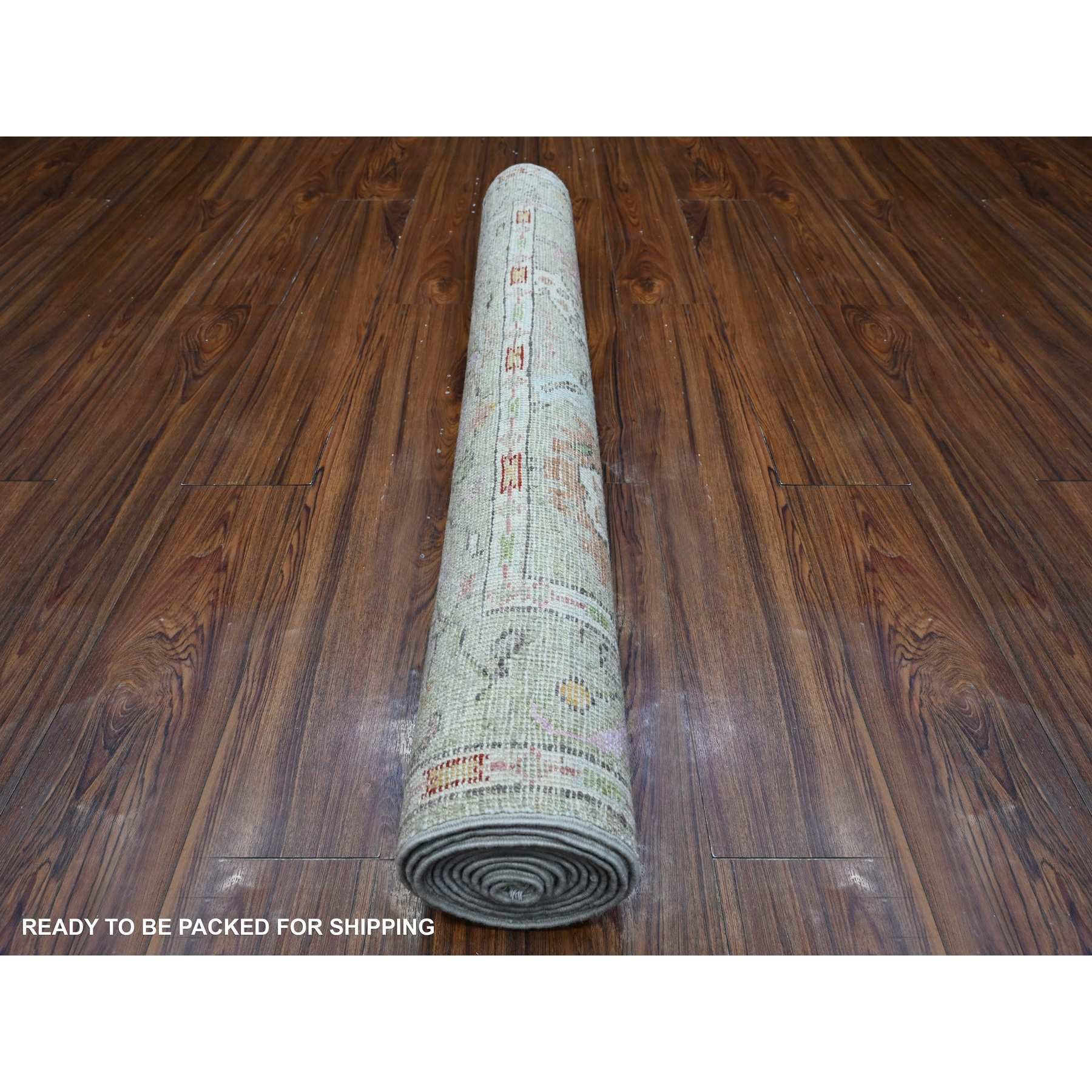 Oushak-And-Peshawar-Hand-Knotted-Rug-446460