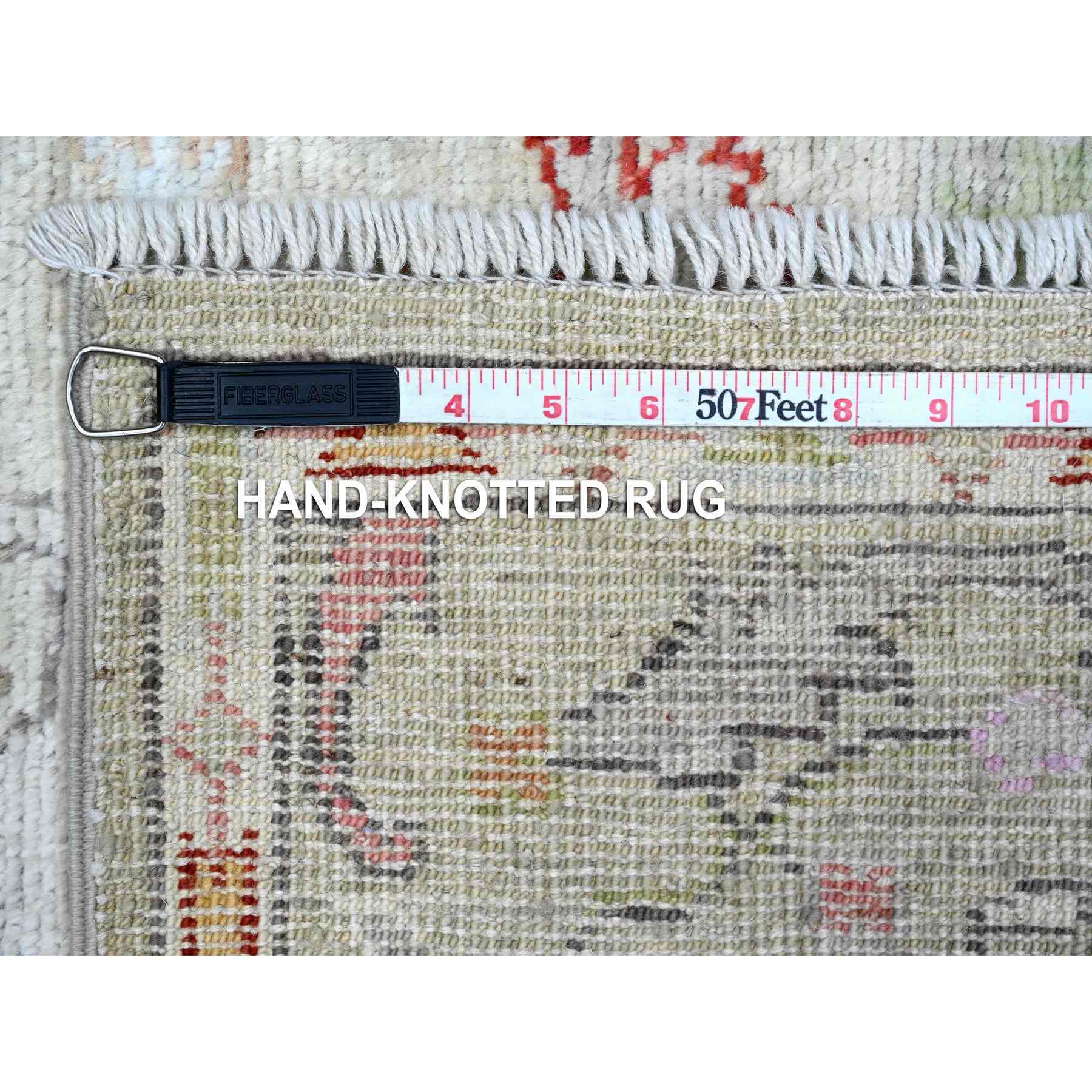 Oushak-And-Peshawar-Hand-Knotted-Rug-446460