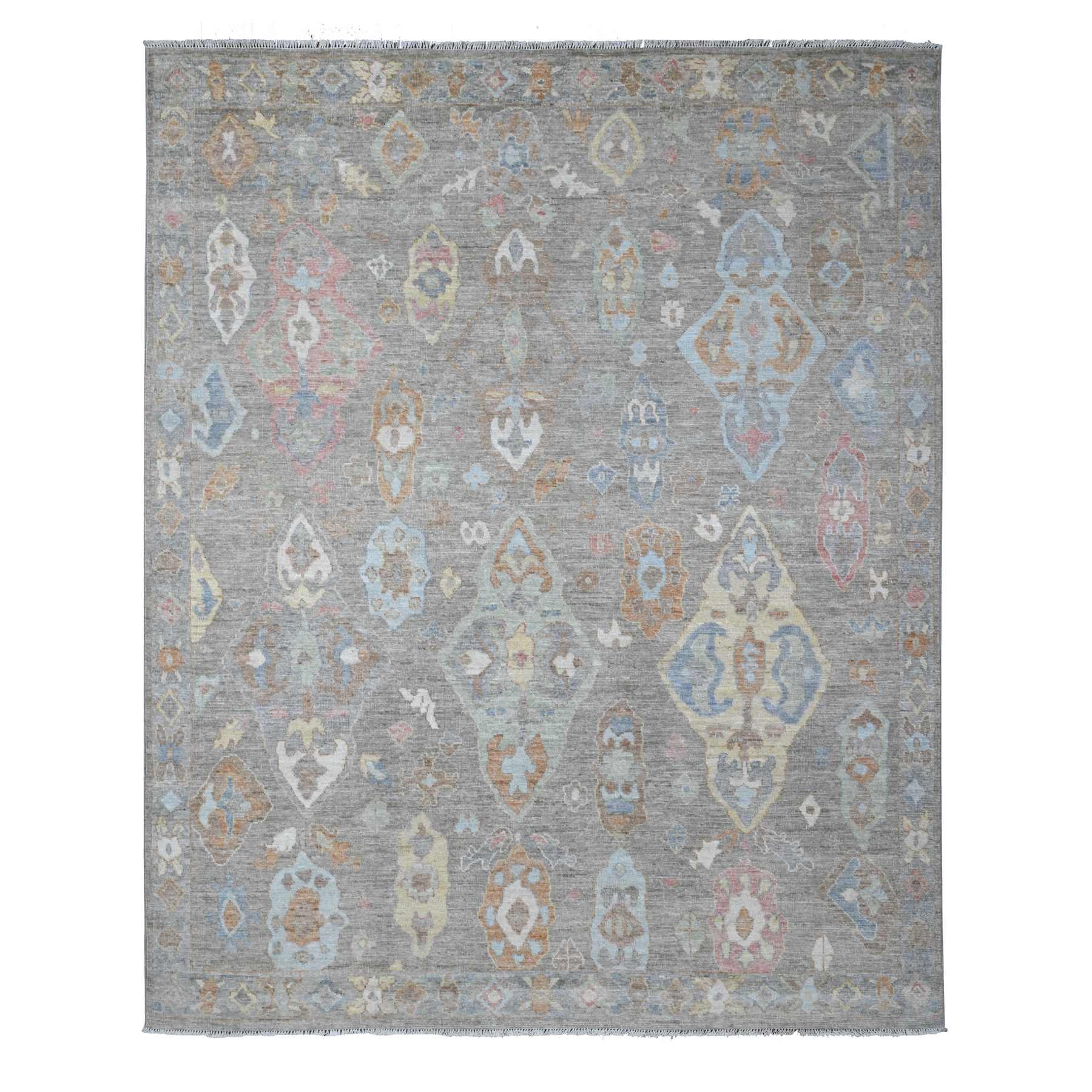 Oushak-And-Peshawar-Hand-Knotted-Rug-446590