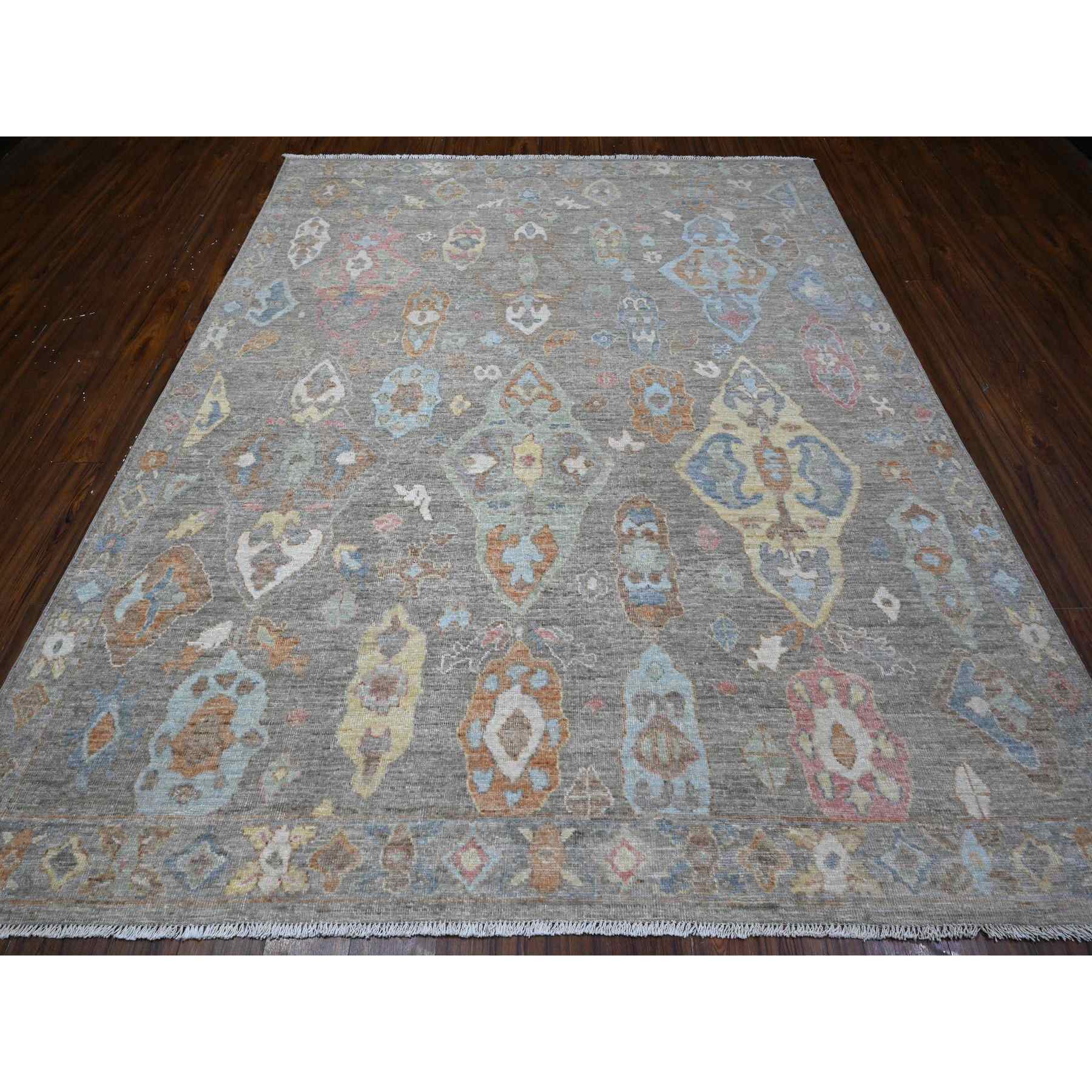 Oushak-And-Peshawar-Hand-Knotted-Rug-446590