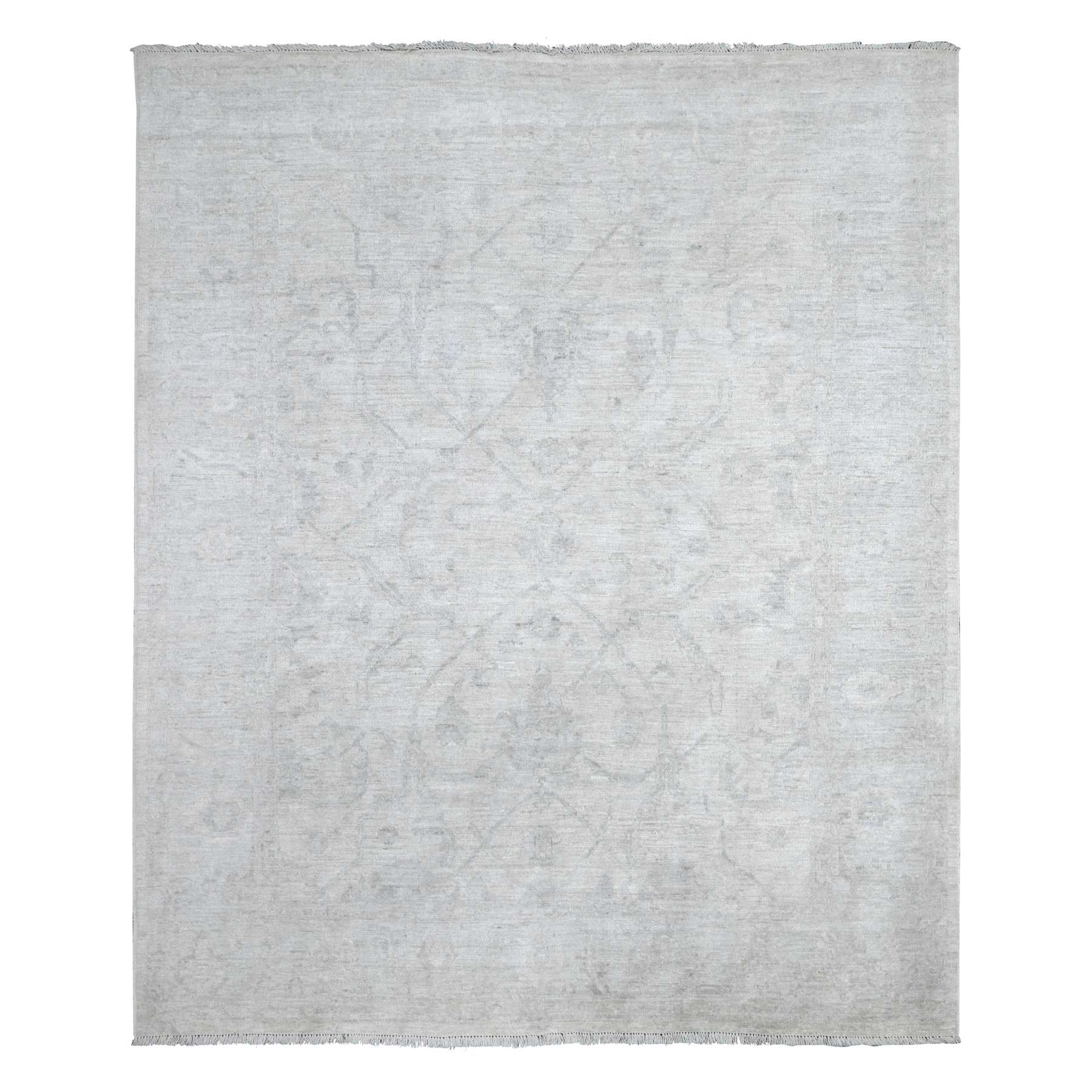 Oushak-And-Peshawar-Hand-Knotted-Rug-446600