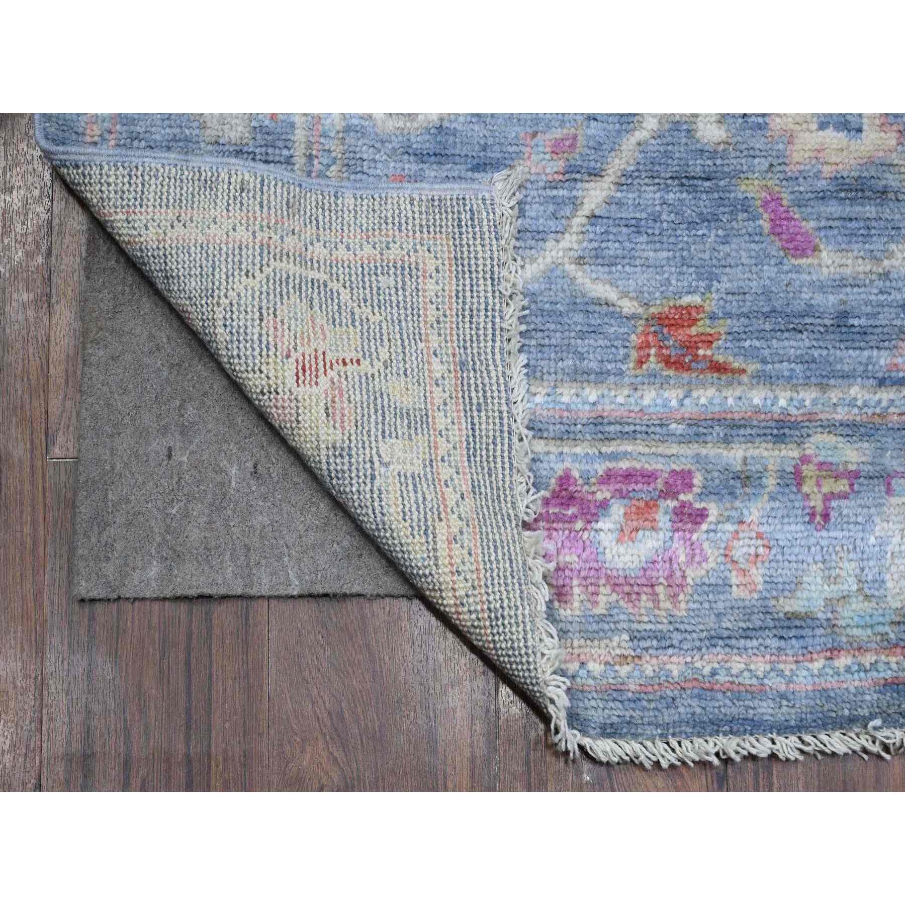 Oushak-And-Peshawar-Hand-Knotted-Rug-446755
