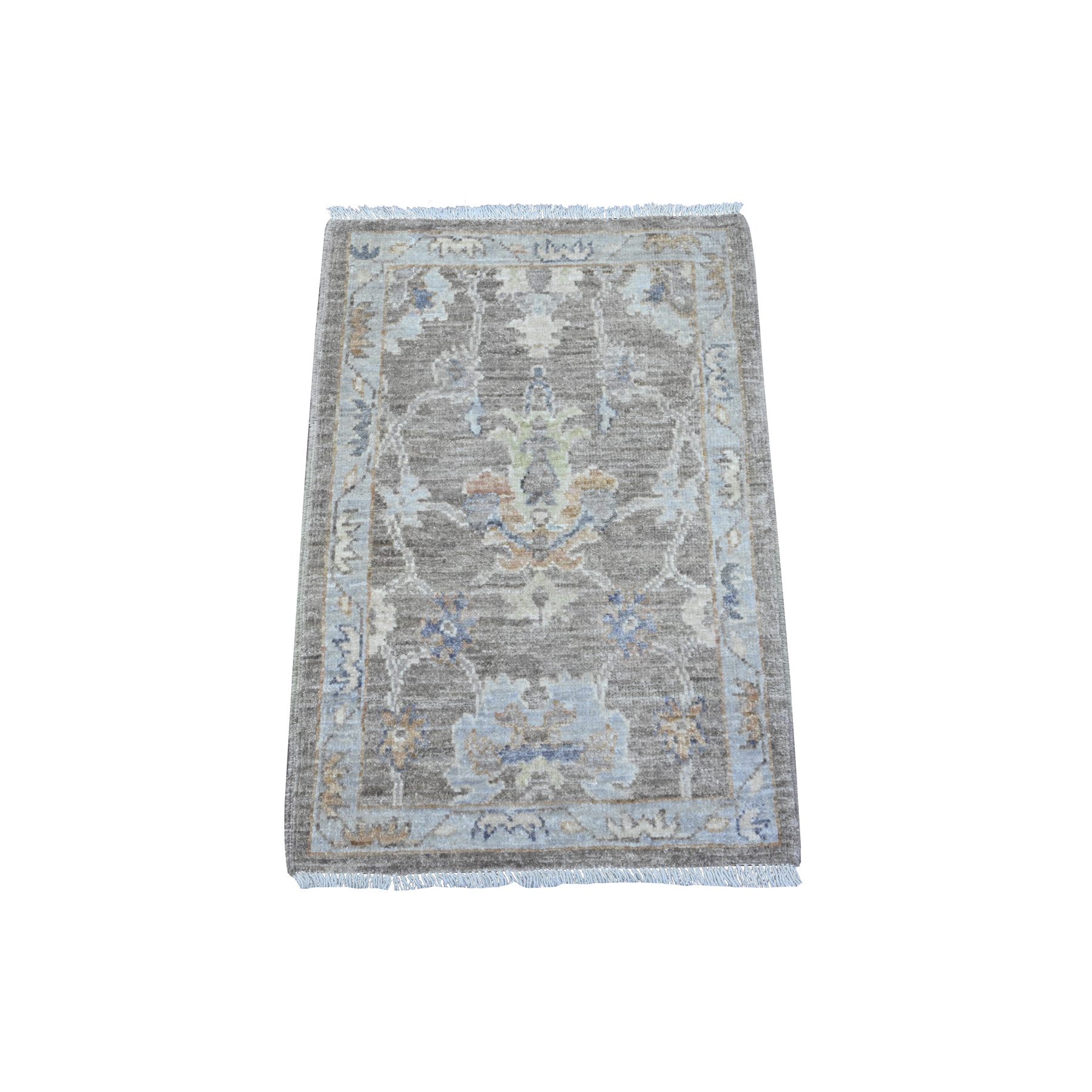 Oushak-And-Peshawar-Hand-Knotted-Rug-446805