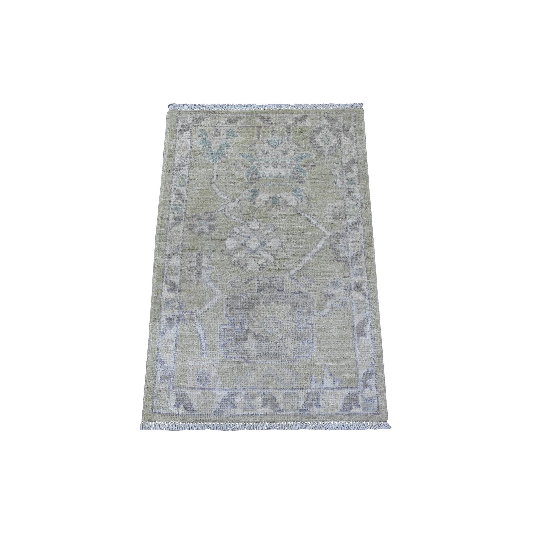 Oushak-And-Peshawar-Hand-Knotted-Rug-446815