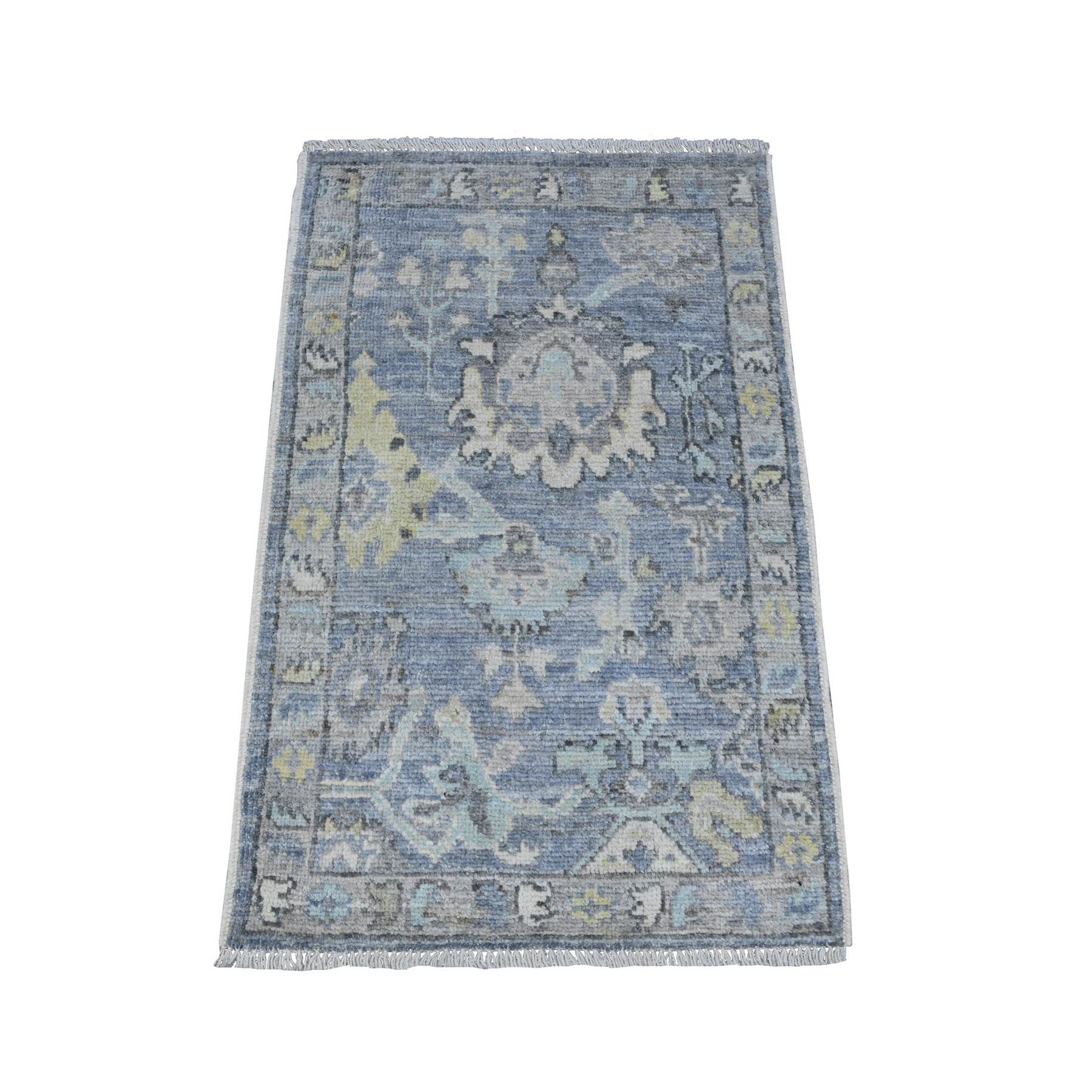 Oushak-And-Peshawar-Hand-Knotted-Rug-446820