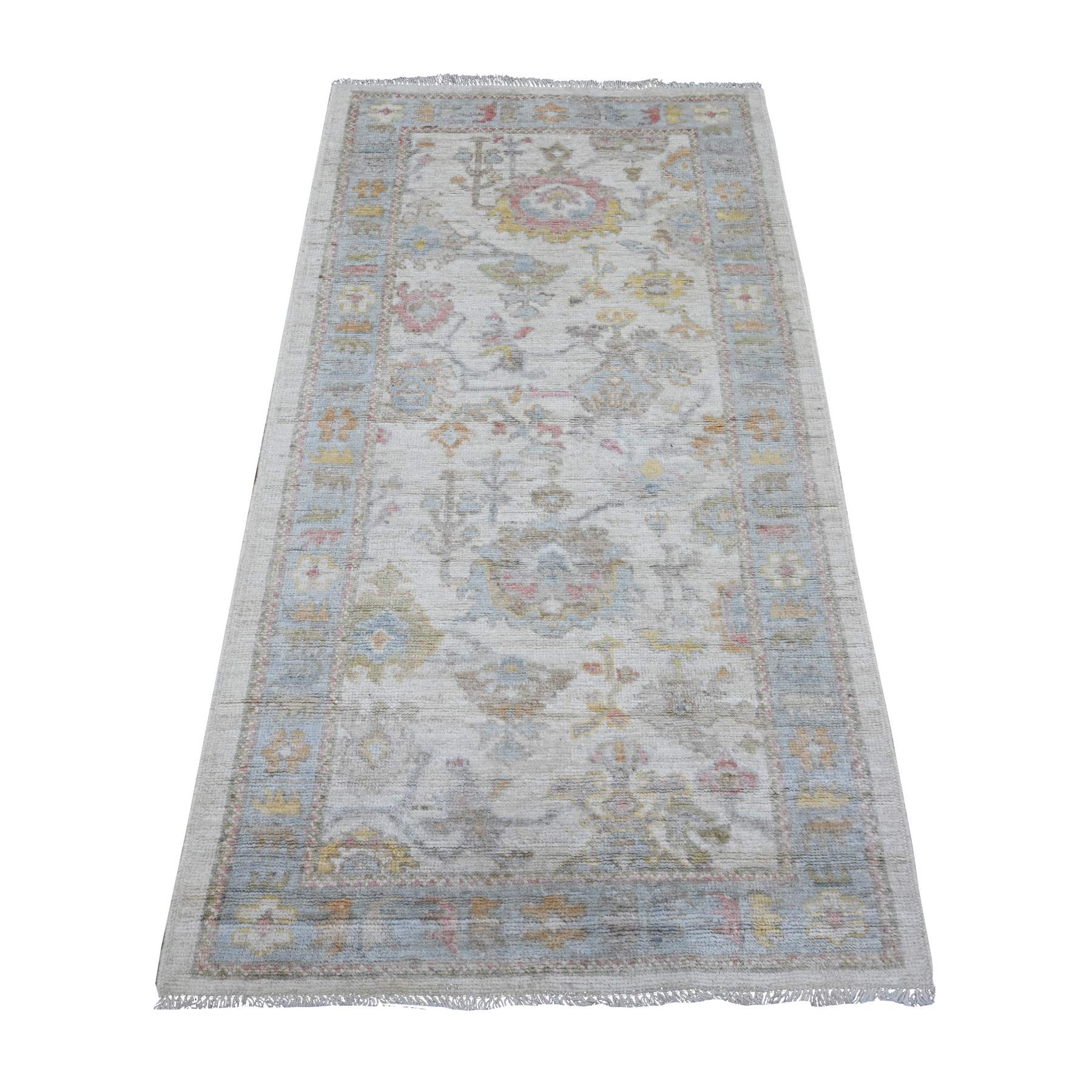 Oushak-And-Peshawar-Hand-Knotted-Rug-446825