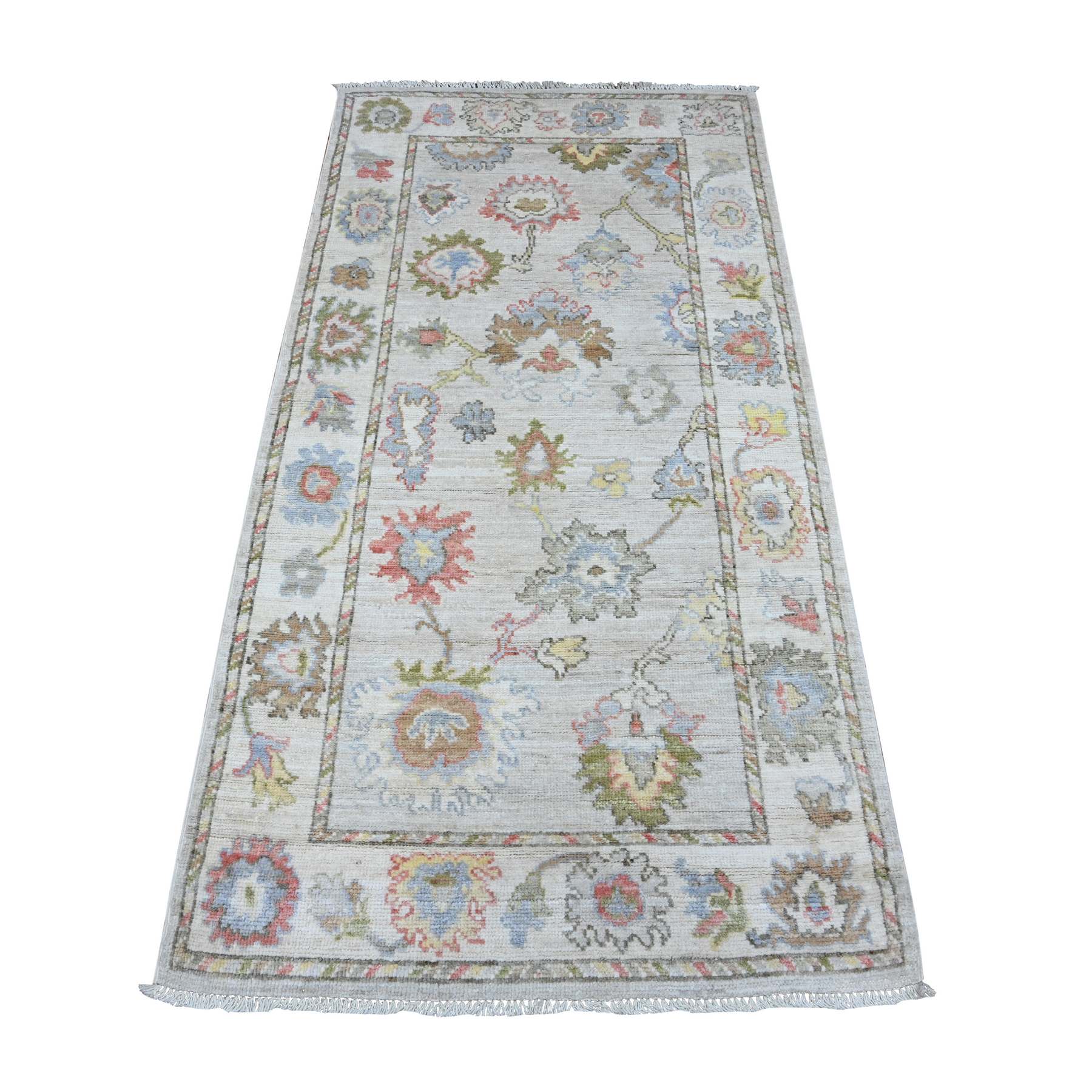 Oushak-And-Peshawar-Hand-Knotted-Rug-446830