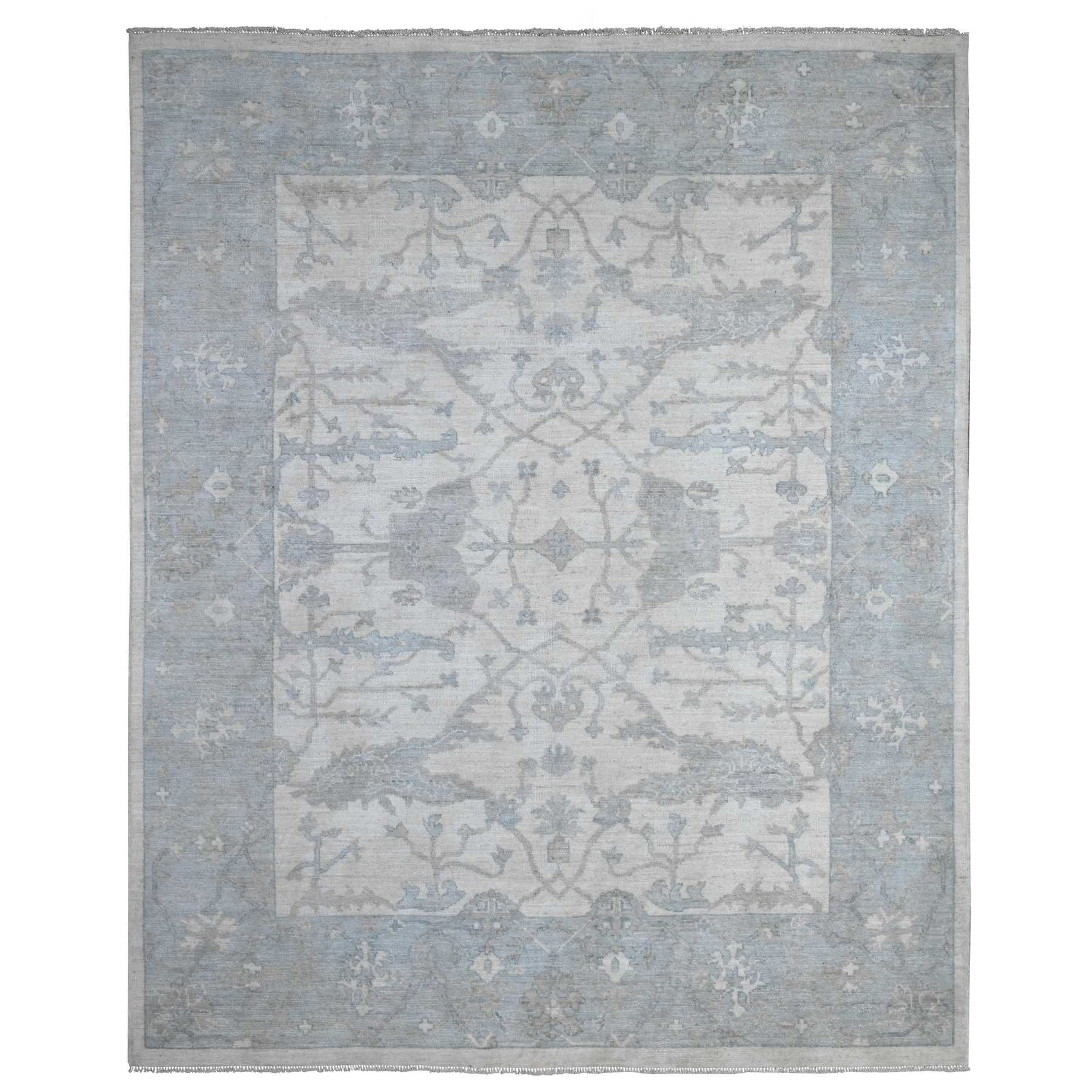 Oushak-And-Peshawar-Hand-Knotted-Rug-446840