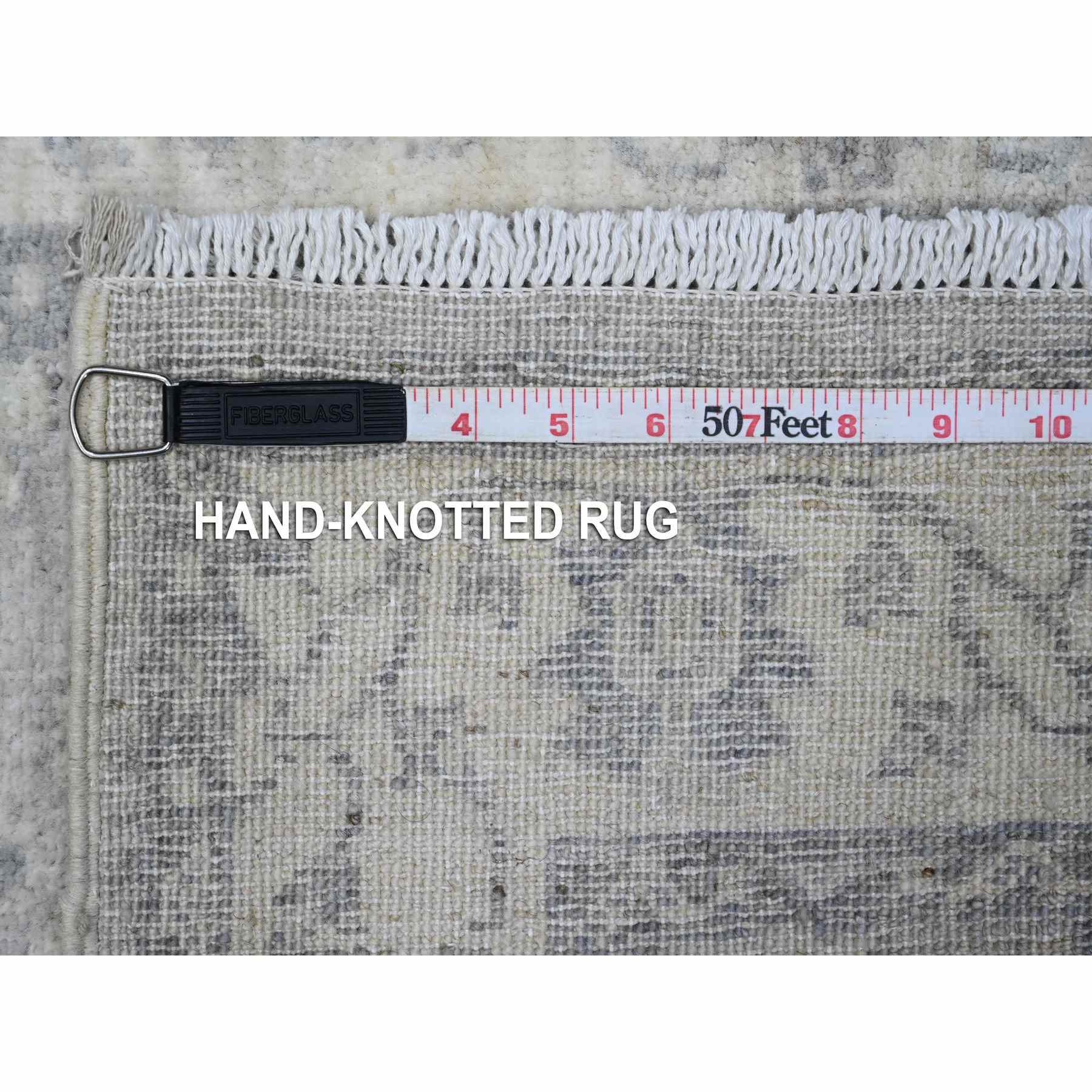 Oushak-And-Peshawar-Hand-Knotted-Rug-446870