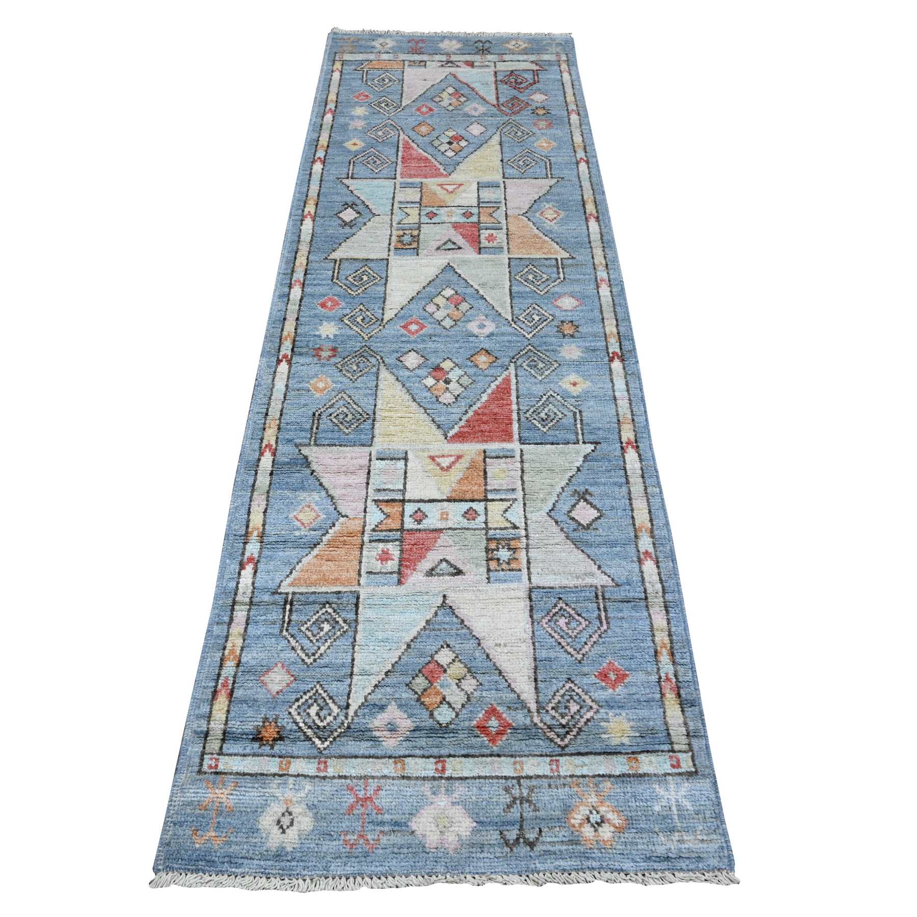 Oushak-And-Peshawar-Hand-Knotted-Rug-446880