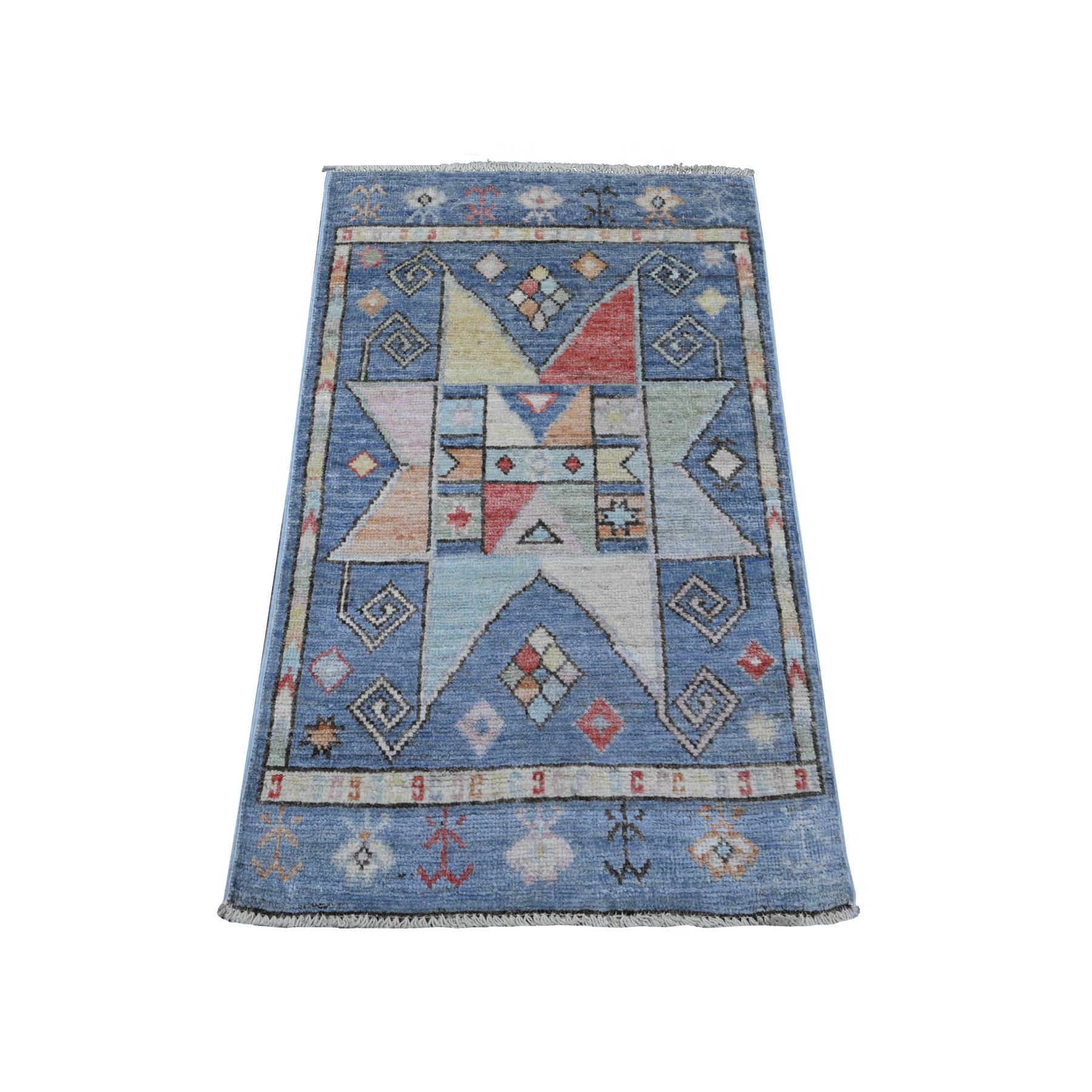 Oushak-And-Peshawar-Hand-Knotted-Rug-446895