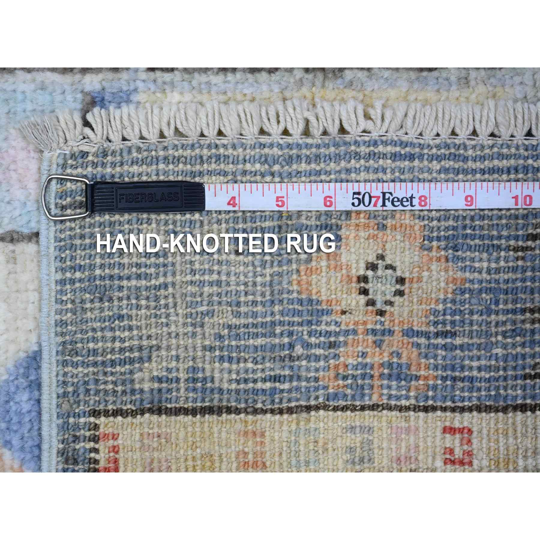 Oushak-And-Peshawar-Hand-Knotted-Rug-446895