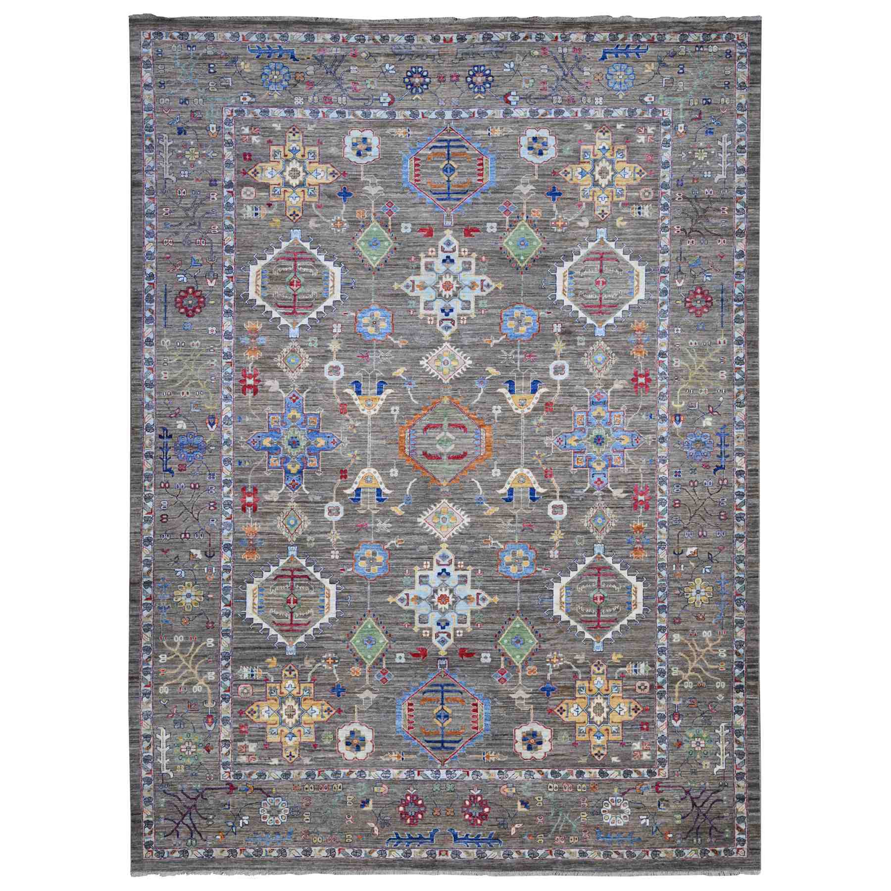 Heriz-Hand-Knotted-Rug-447125