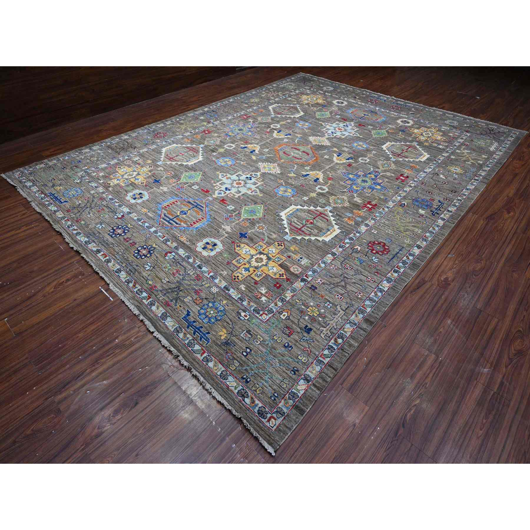 Heriz-Hand-Knotted-Rug-447125