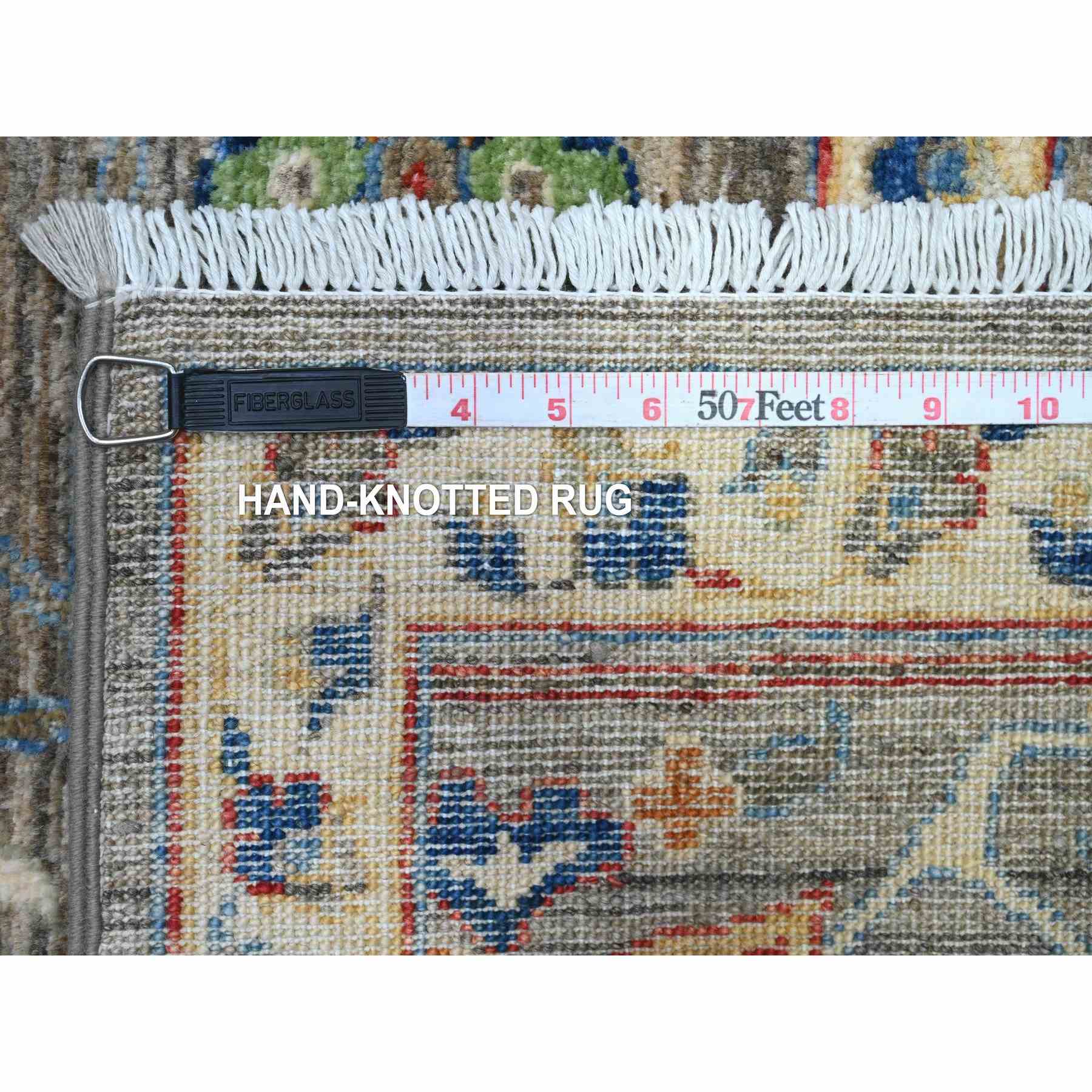 Oushak-And-Peshawar-Hand-Knotted-Rug-447130