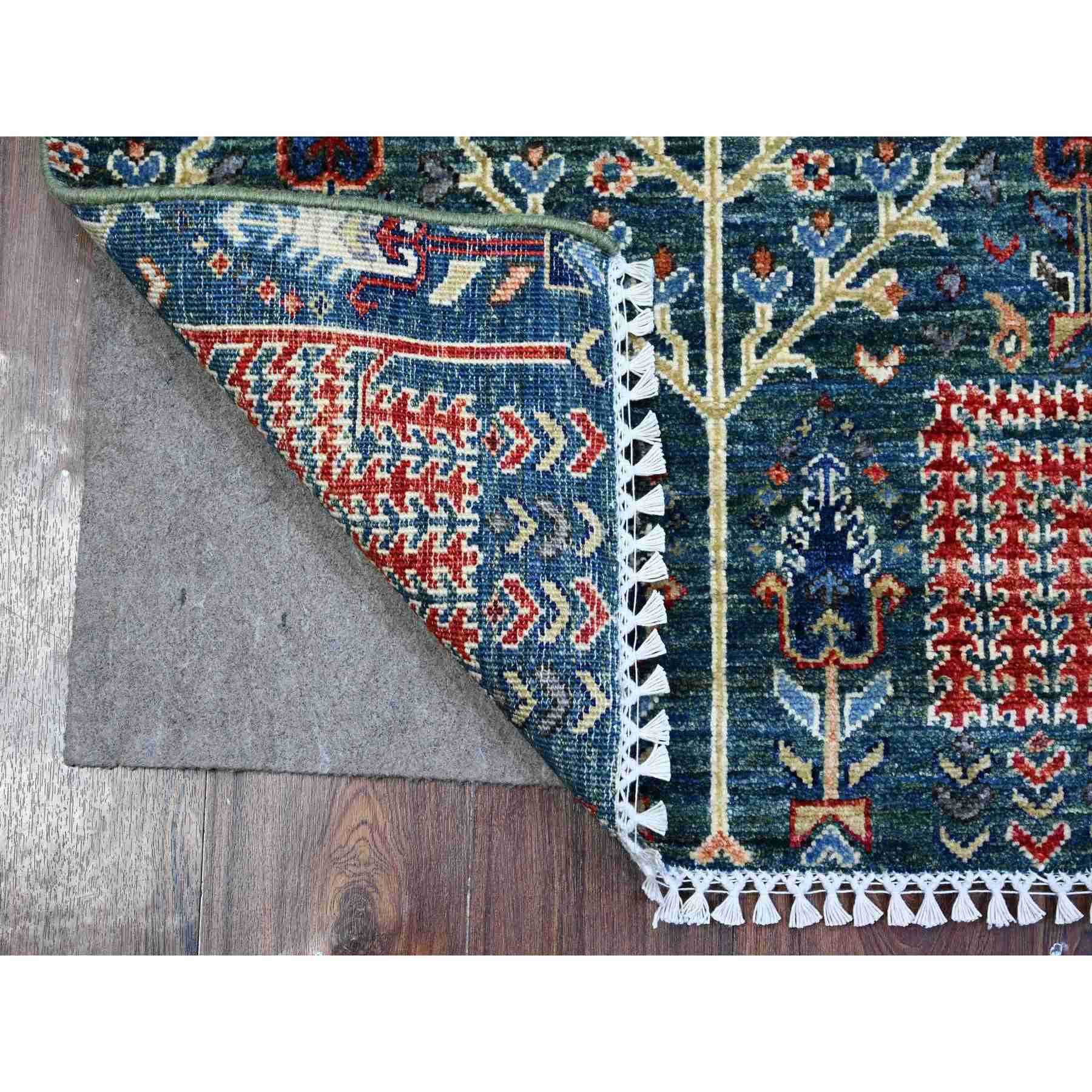 Oushak-And-Peshawar-Hand-Knotted-Rug-447225