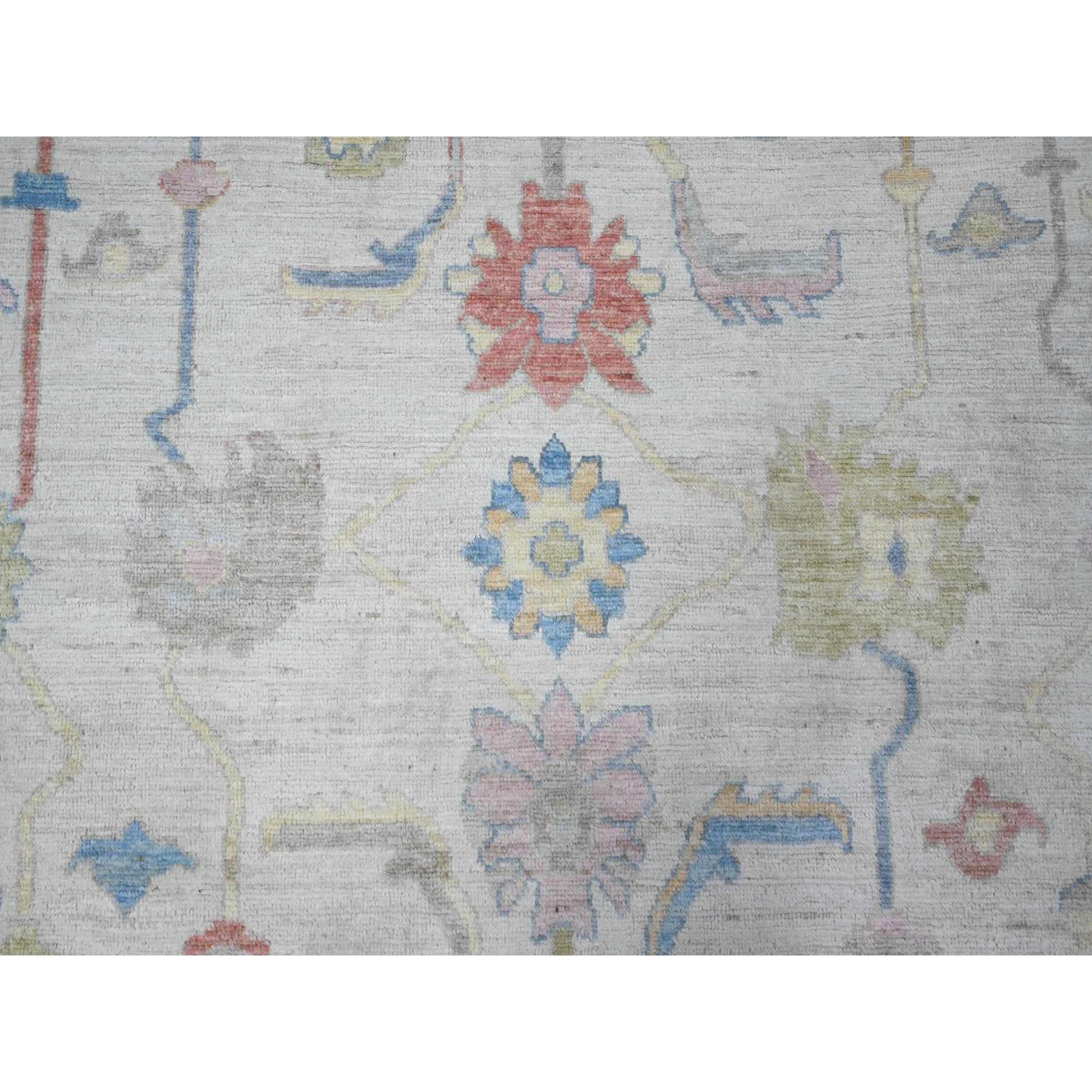 Oushak-And-Peshawar-Hand-Knotted-Rug-447275