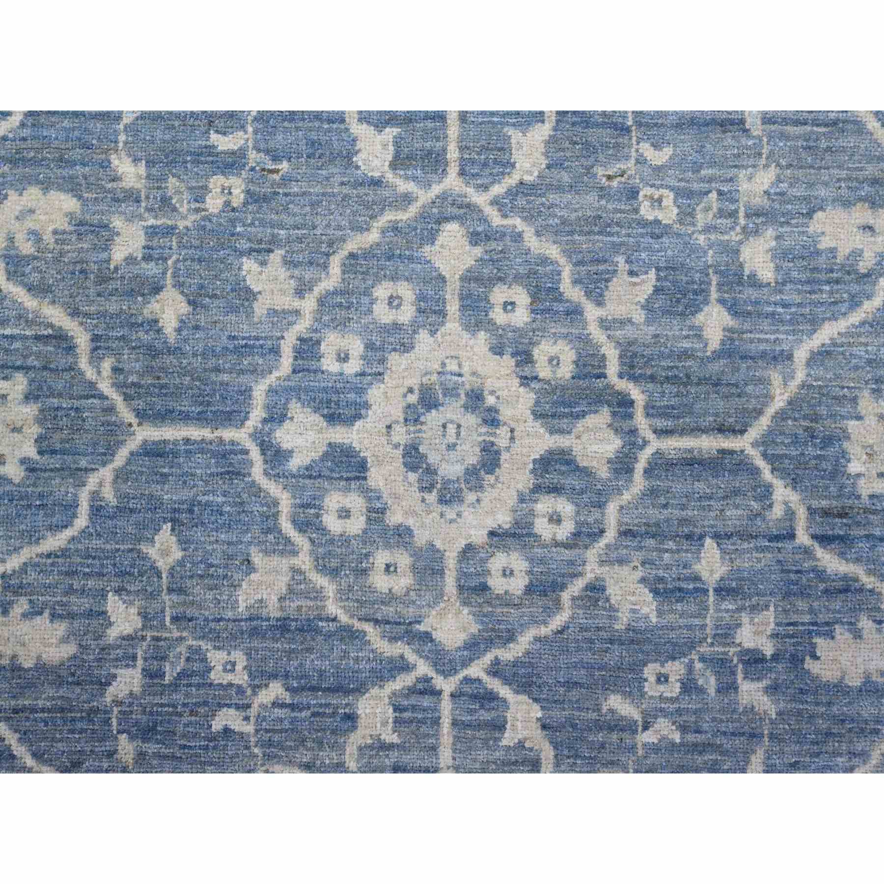 Oushak-And-Peshawar-Hand-Knotted-Rug-447365