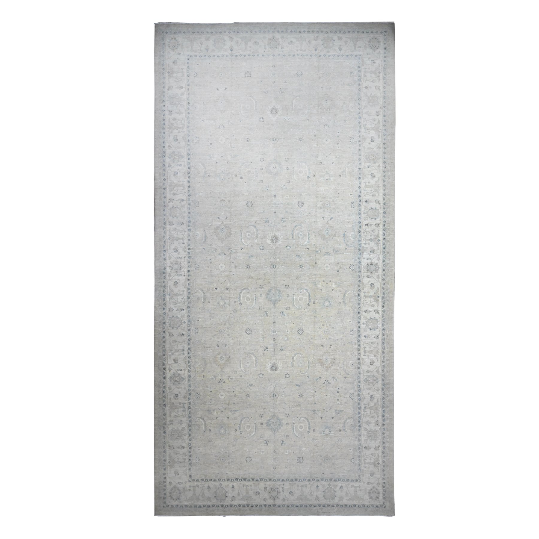 Oushak-And-Peshawar-Hand-Knotted-Rug-447370