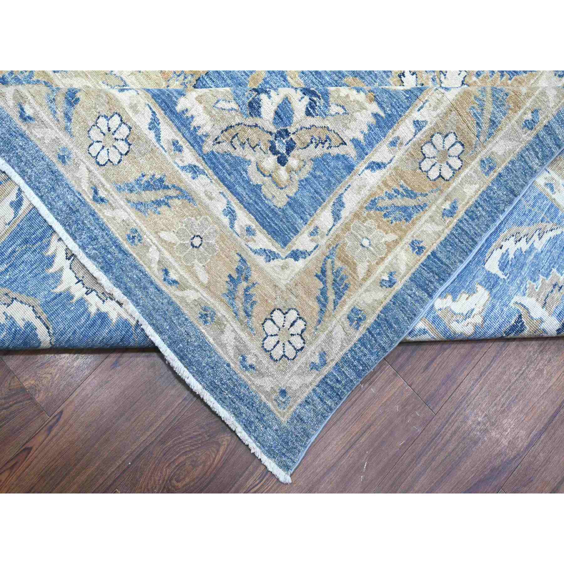 Oushak-And-Peshawar-Hand-Knotted-Rug-447375