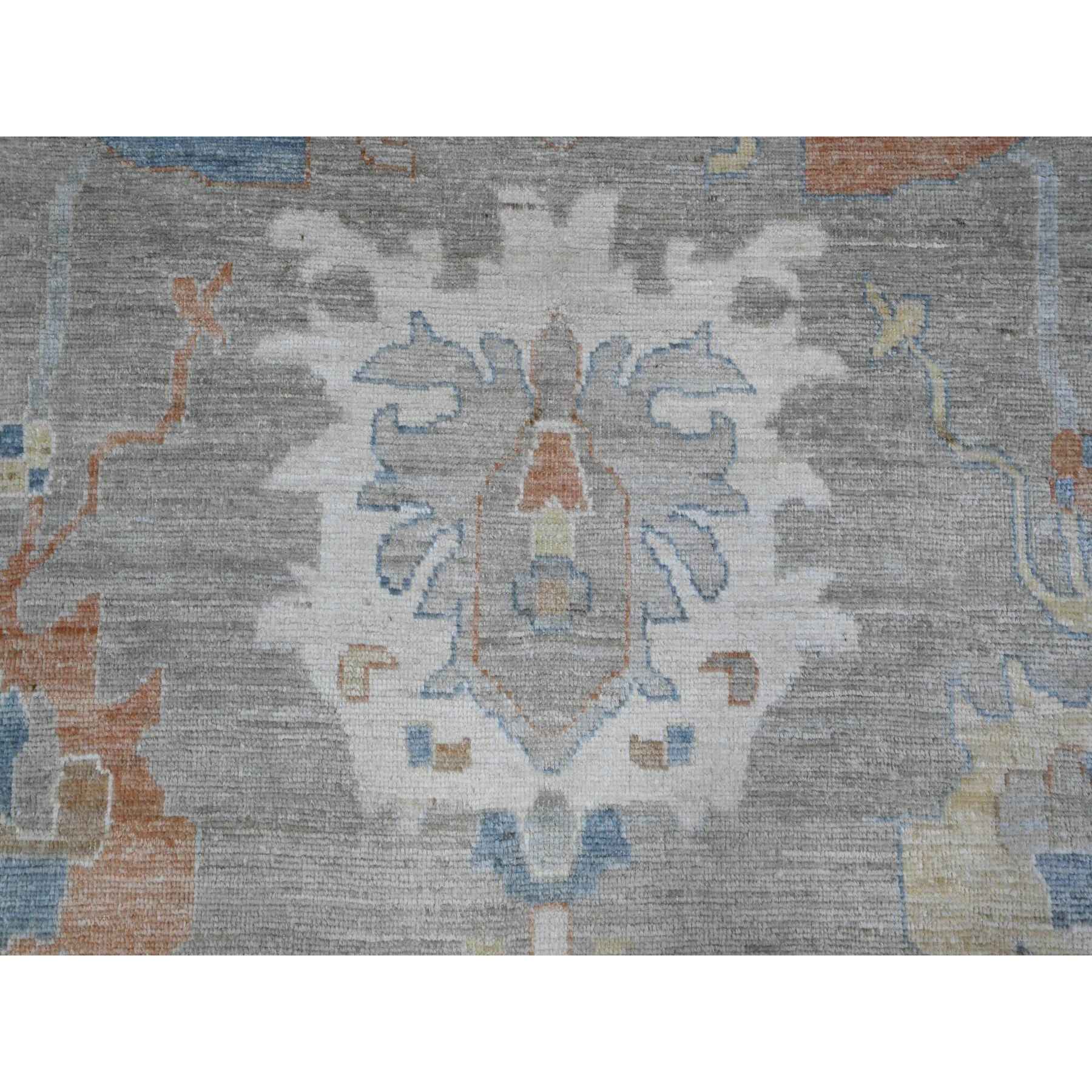 Oushak-And-Peshawar-Hand-Knotted-Rug-447410