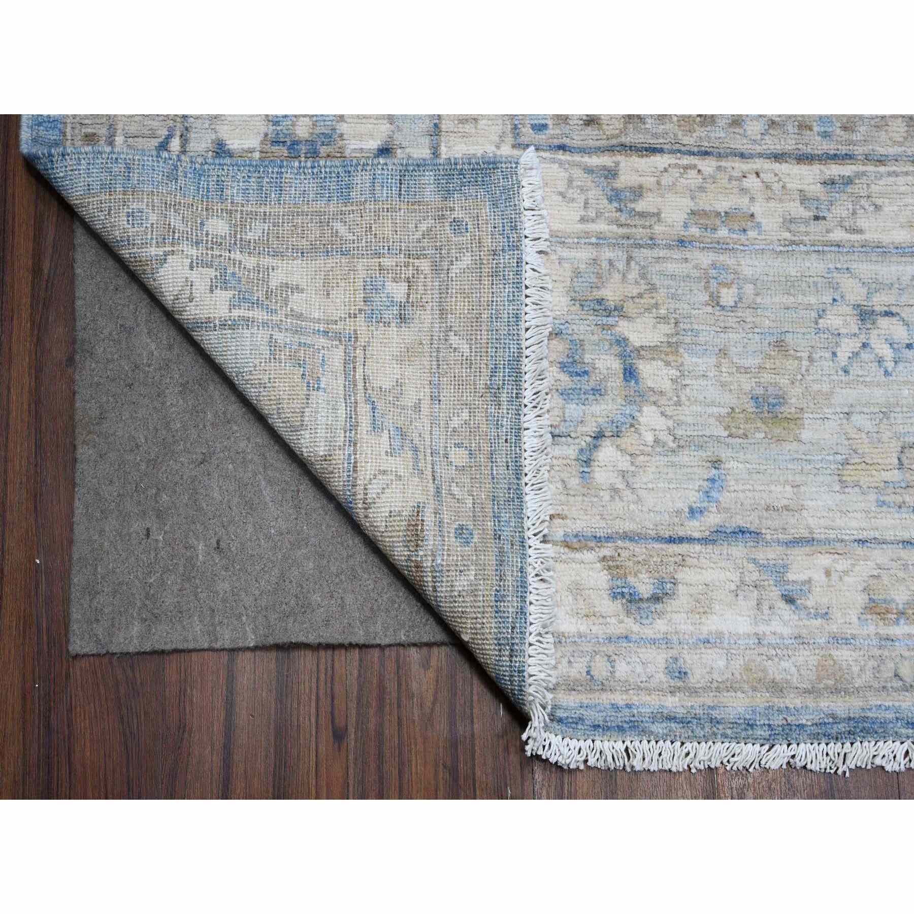 Oushak-And-Peshawar-Hand-Knotted-Rug-447430