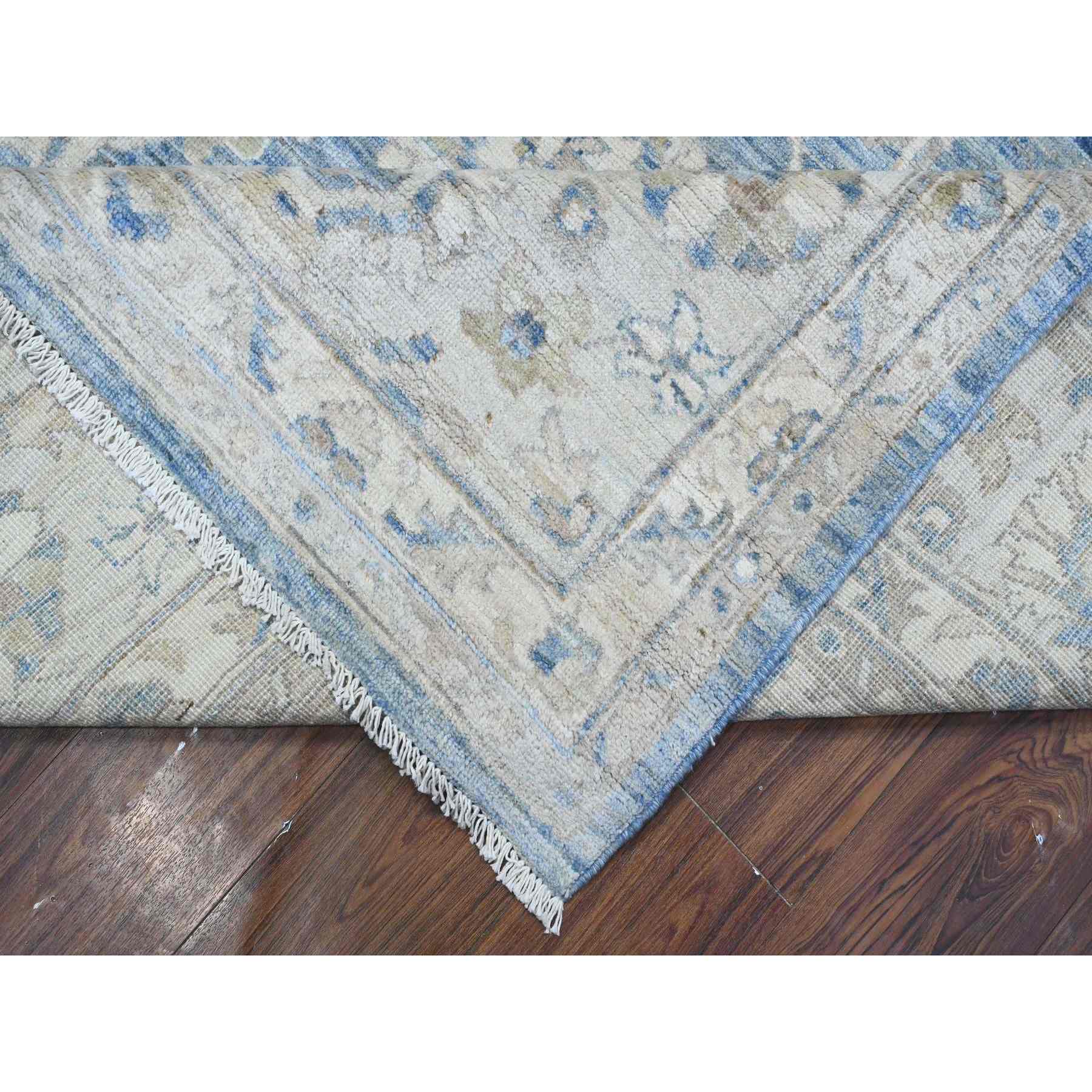 Oushak-And-Peshawar-Hand-Knotted-Rug-447430