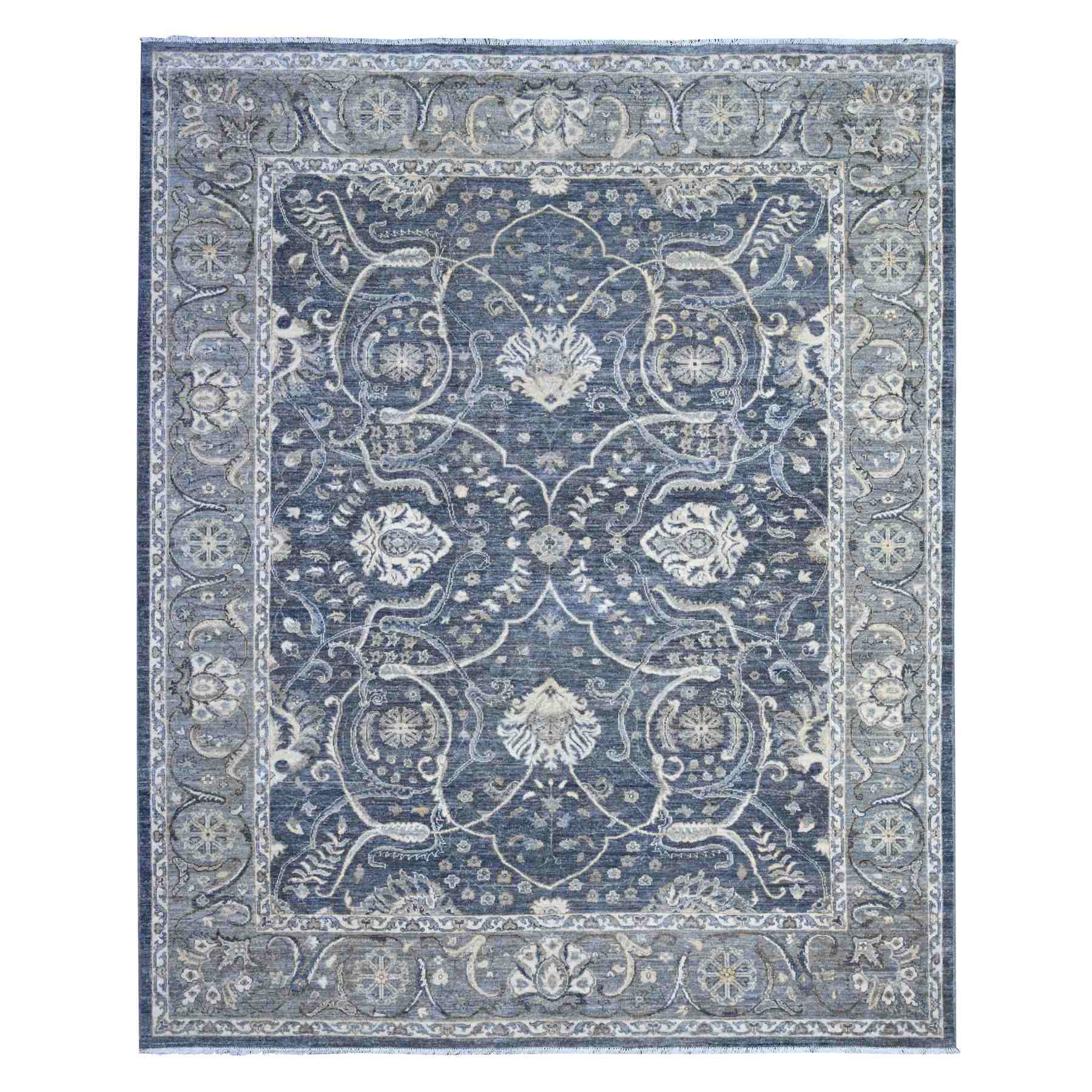 Oushak-And-Peshawar-Hand-Knotted-Rug-447445