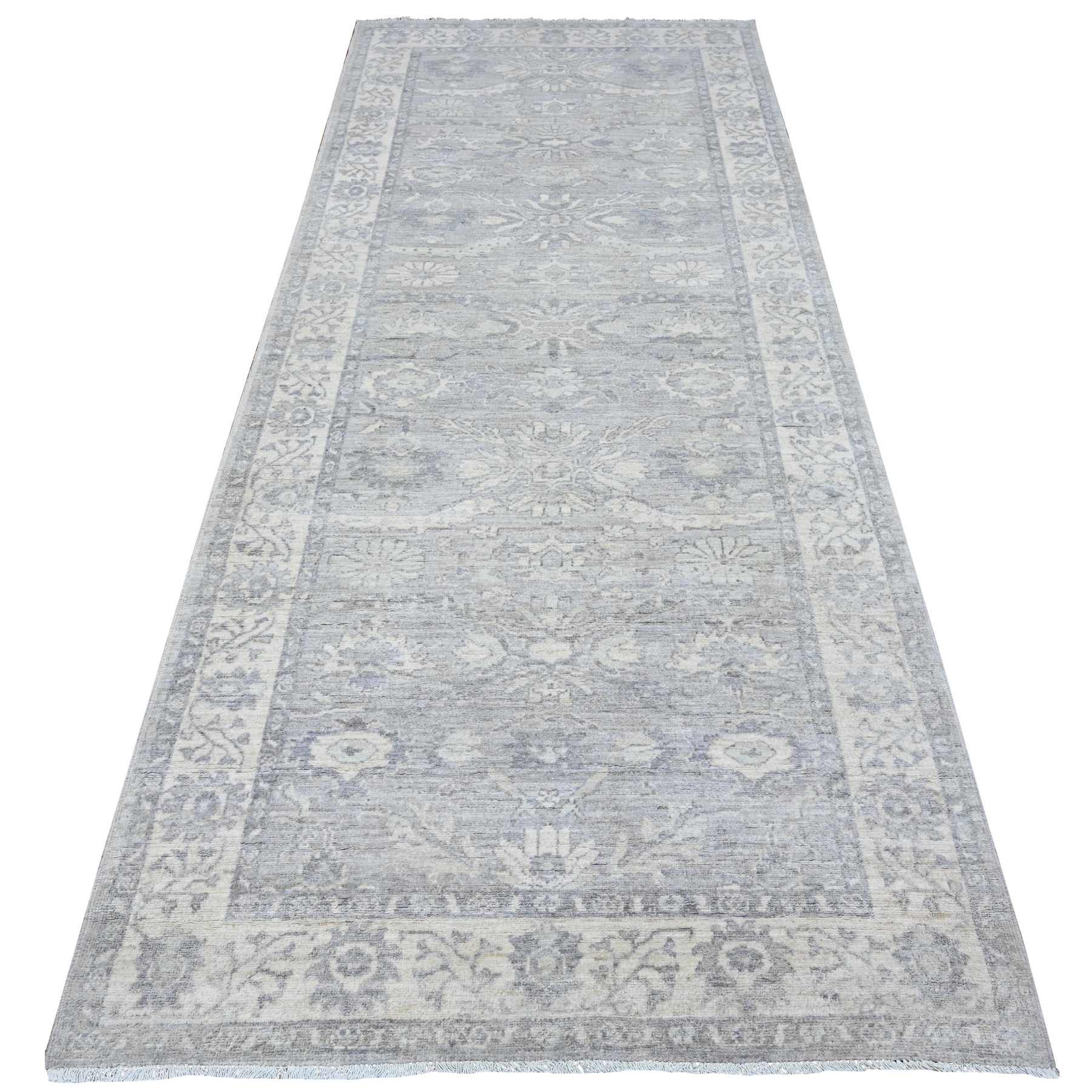 Oushak-And-Peshawar-Hand-Knotted-Rug-447480