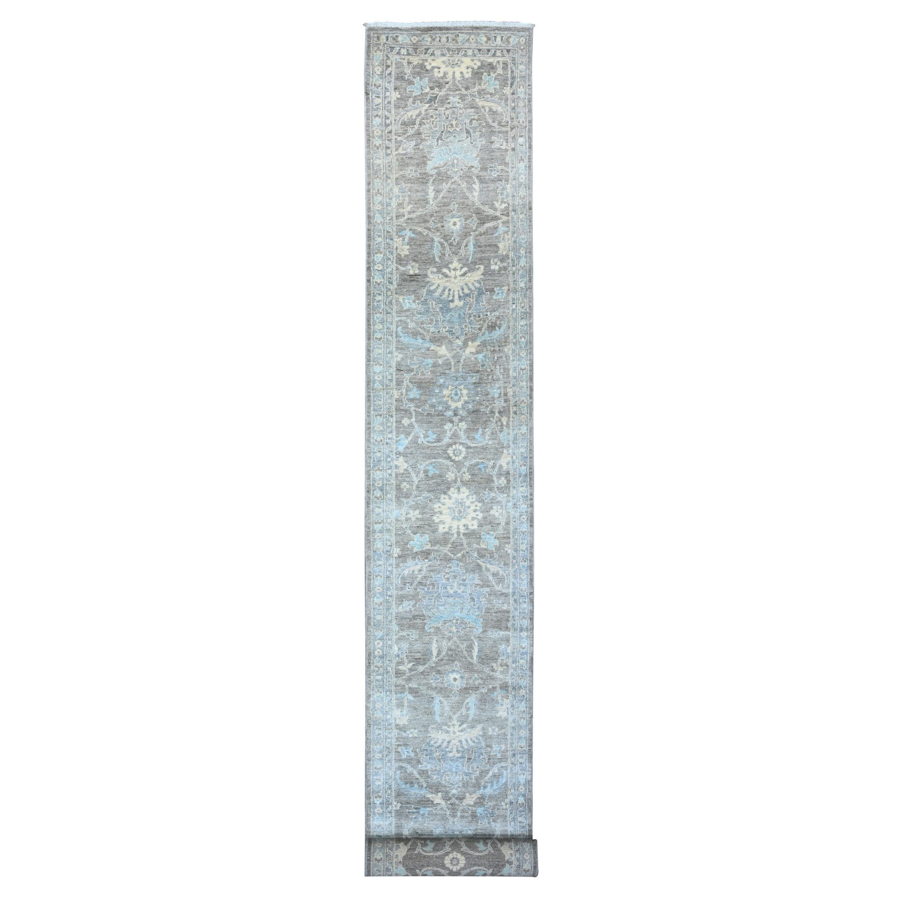 Oushak-And-Peshawar-Hand-Knotted-Rug-447495