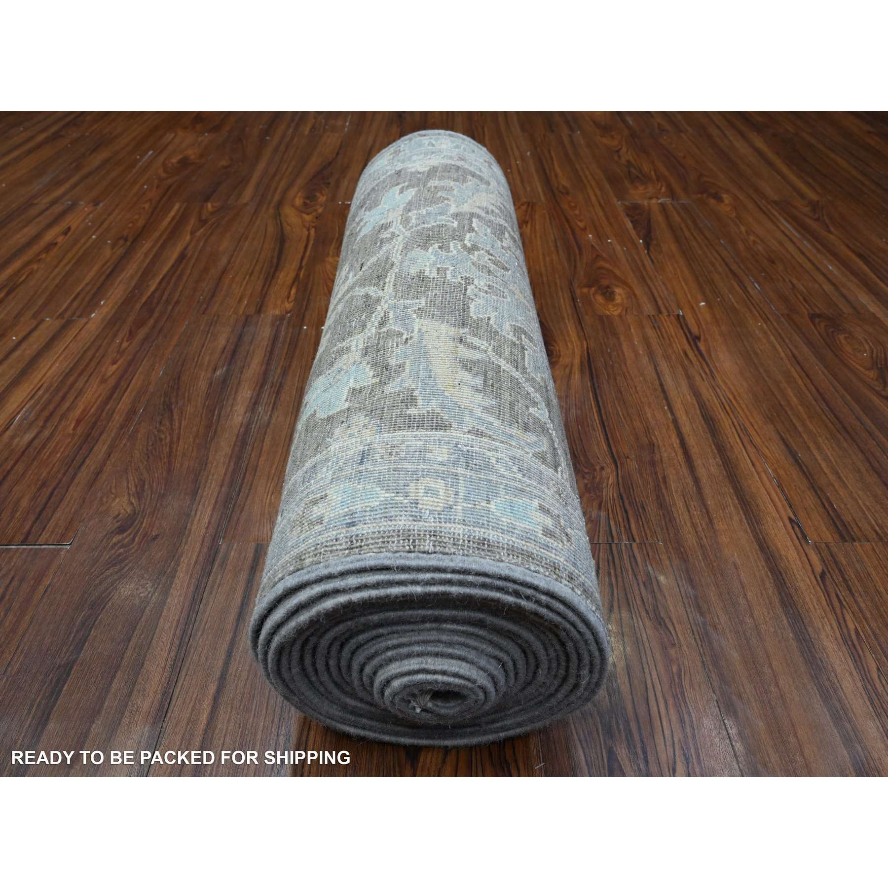 Oushak-And-Peshawar-Hand-Knotted-Rug-447495