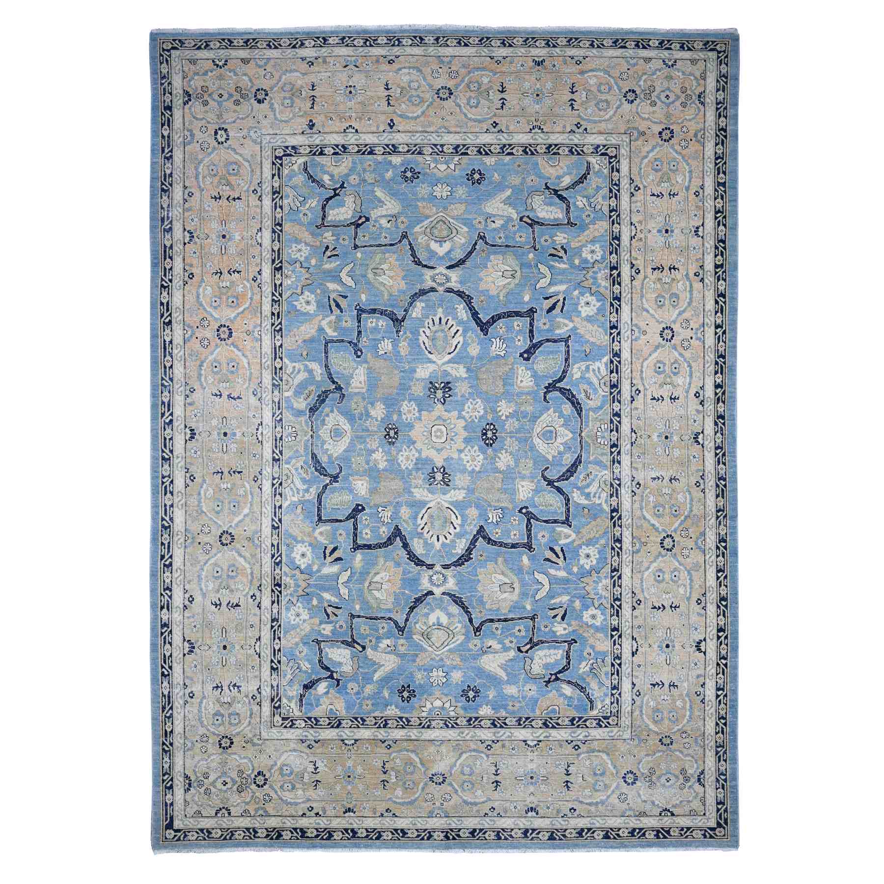 Overdyed-Vintage-Hand-Knotted-Rug-447115