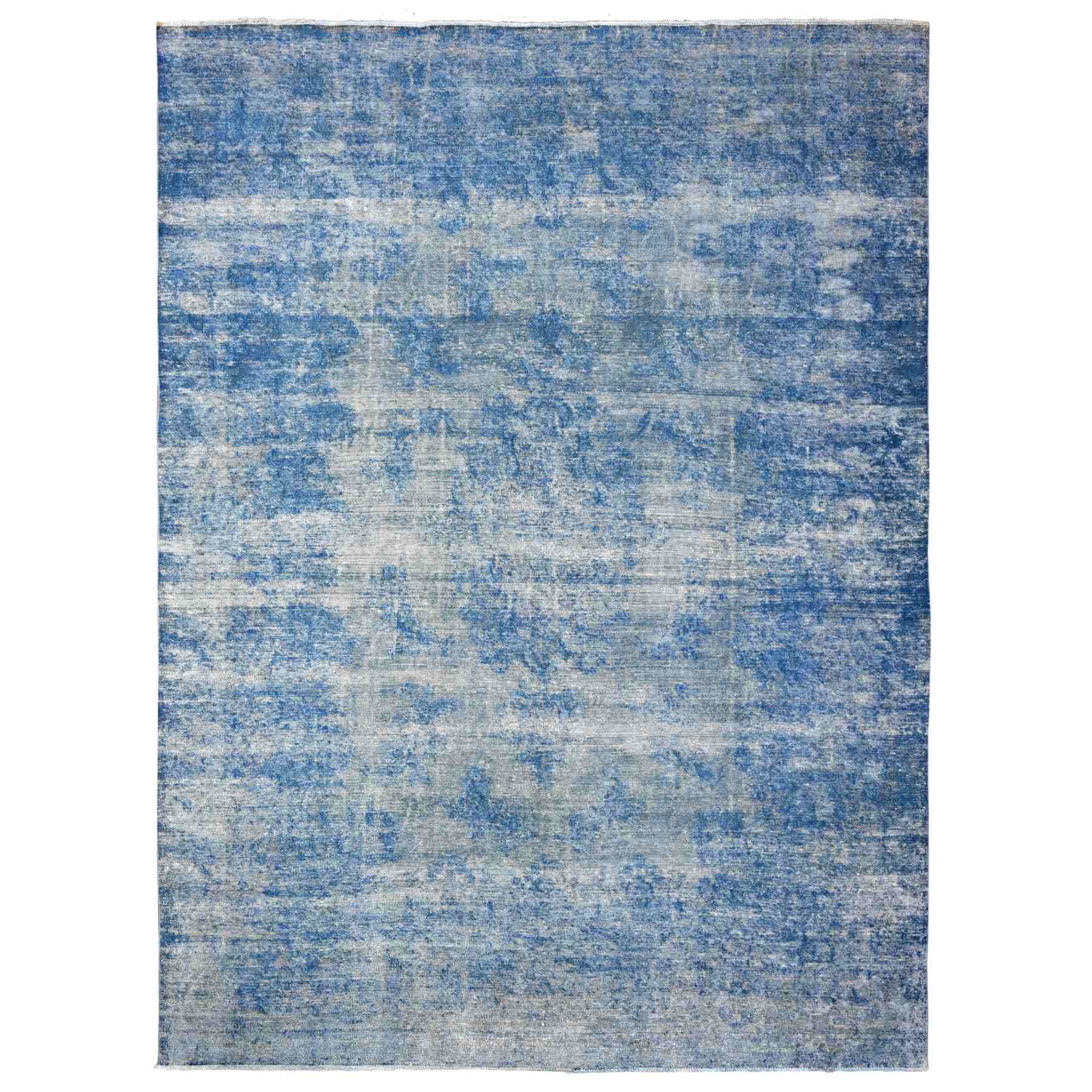 Overdyed-Vintage-Hand-Knotted-Rug-447255