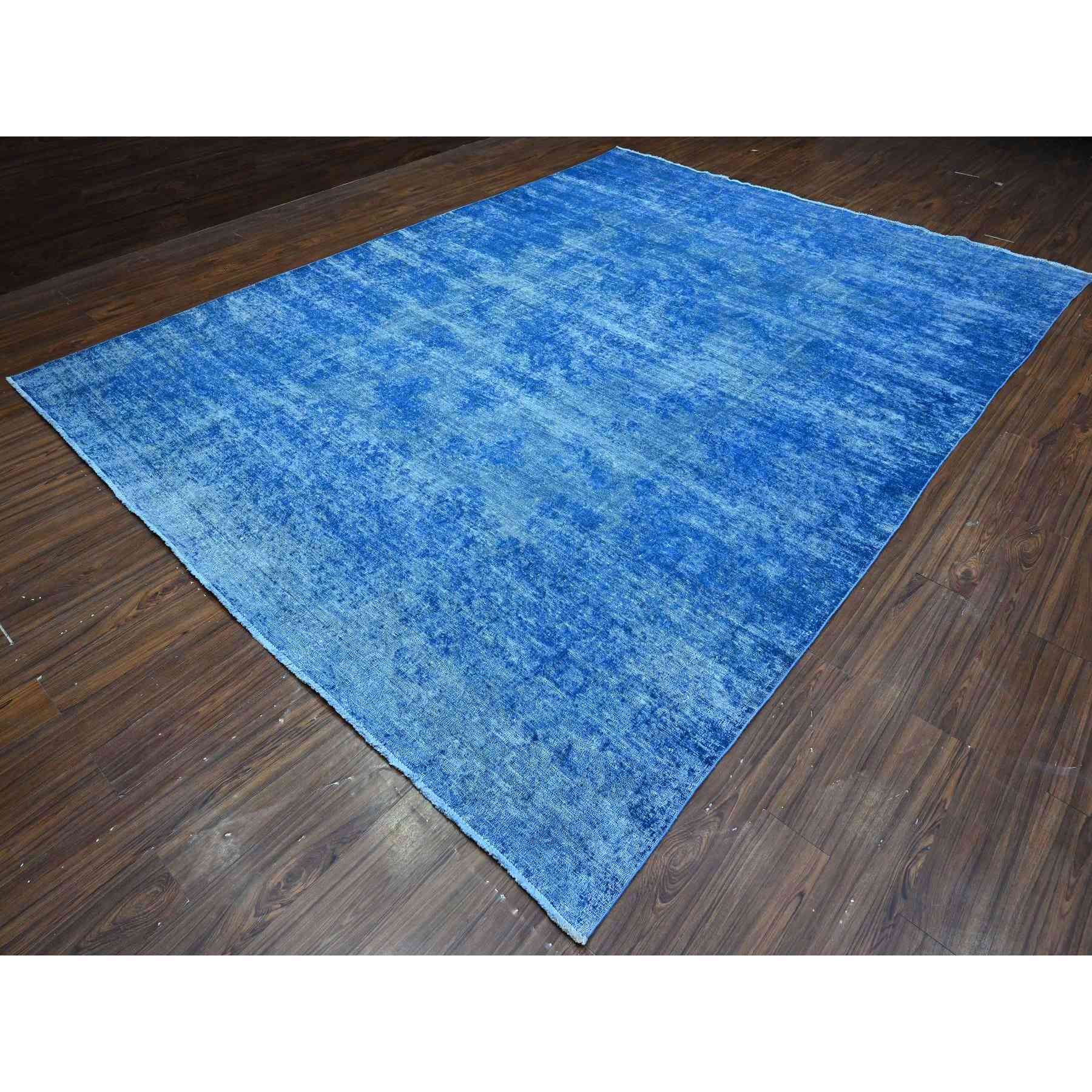 Overdyed-Vintage-Hand-Knotted-Rug-447255