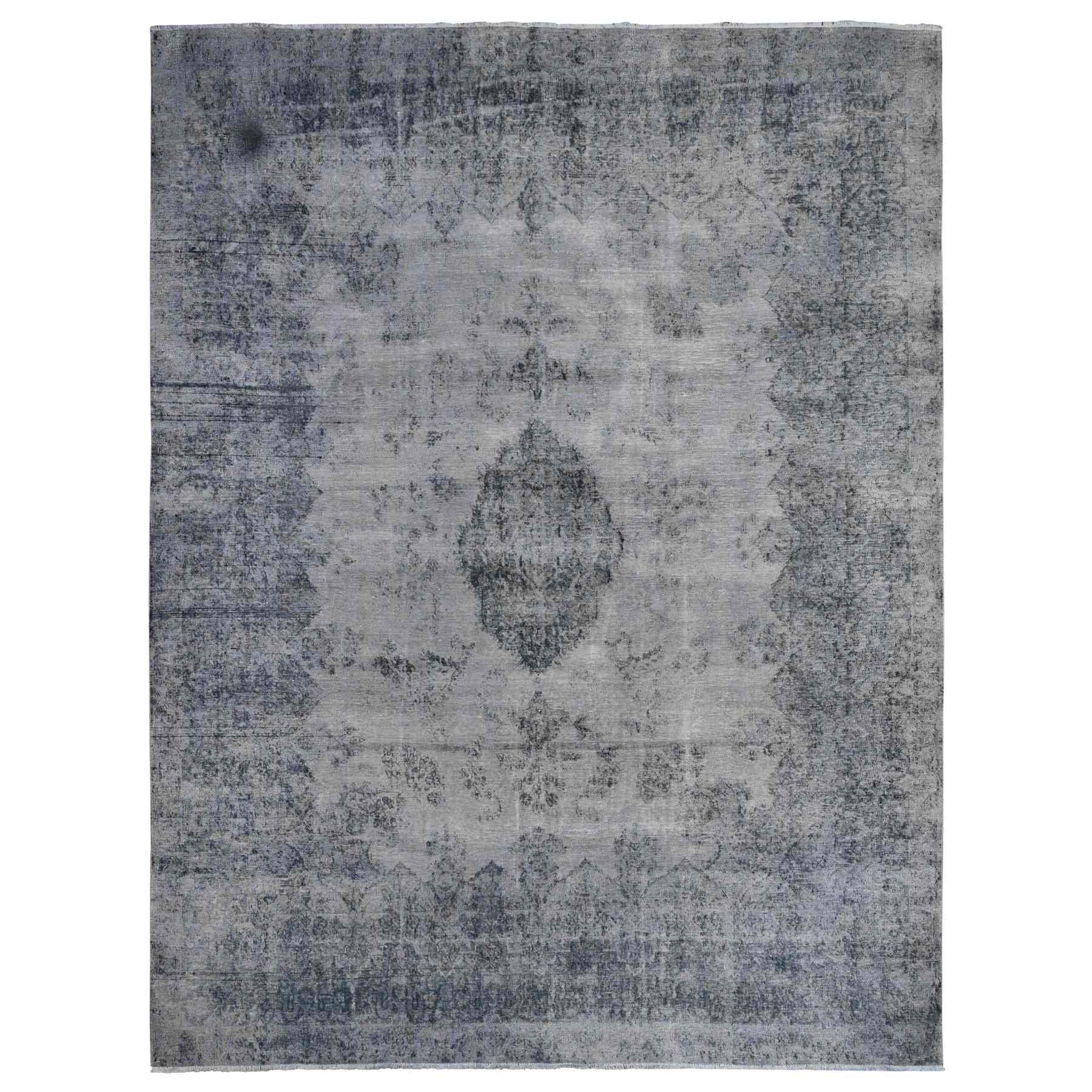 Overdyed-Vintage-Hand-Knotted-Rug-447260