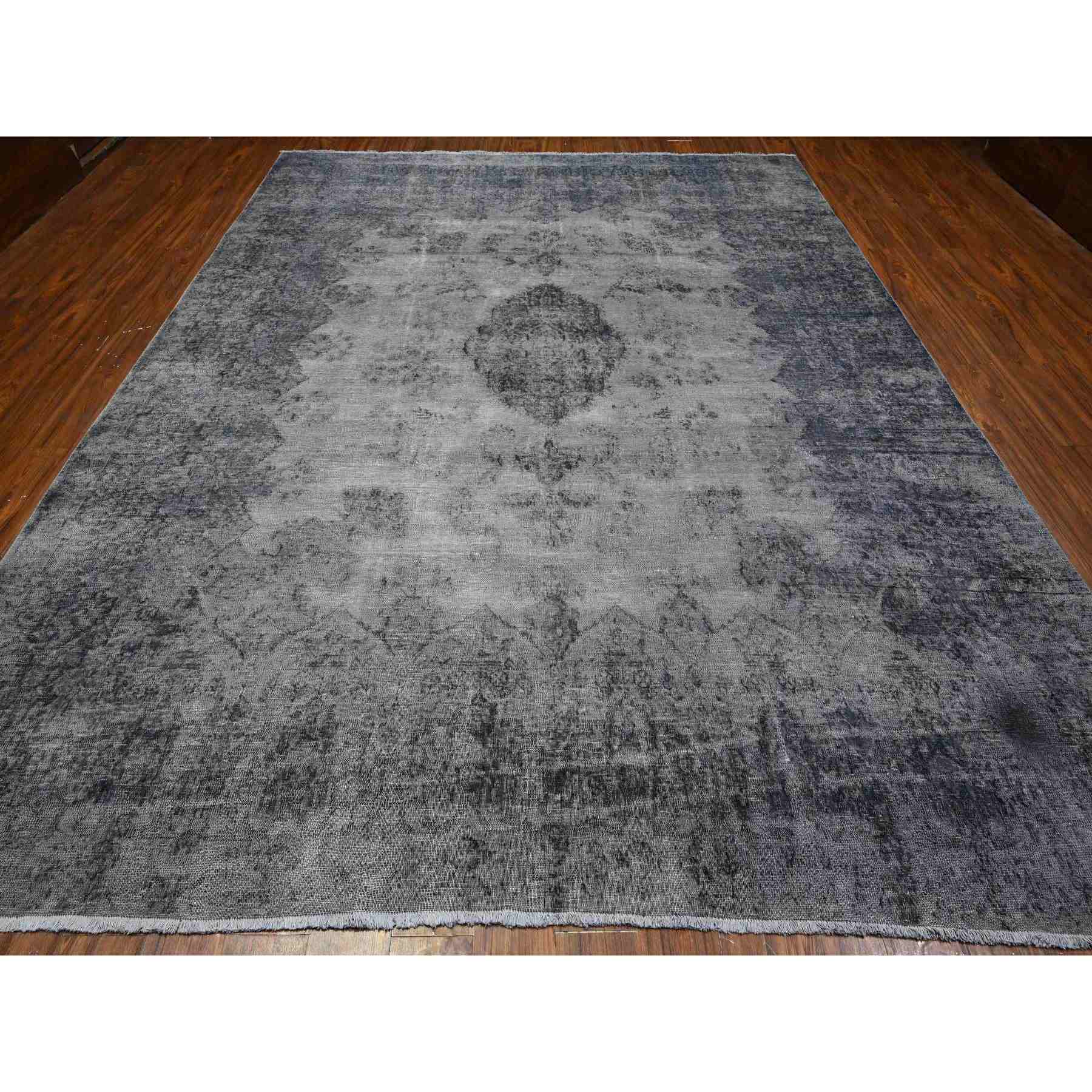 Overdyed-Vintage-Hand-Knotted-Rug-447260