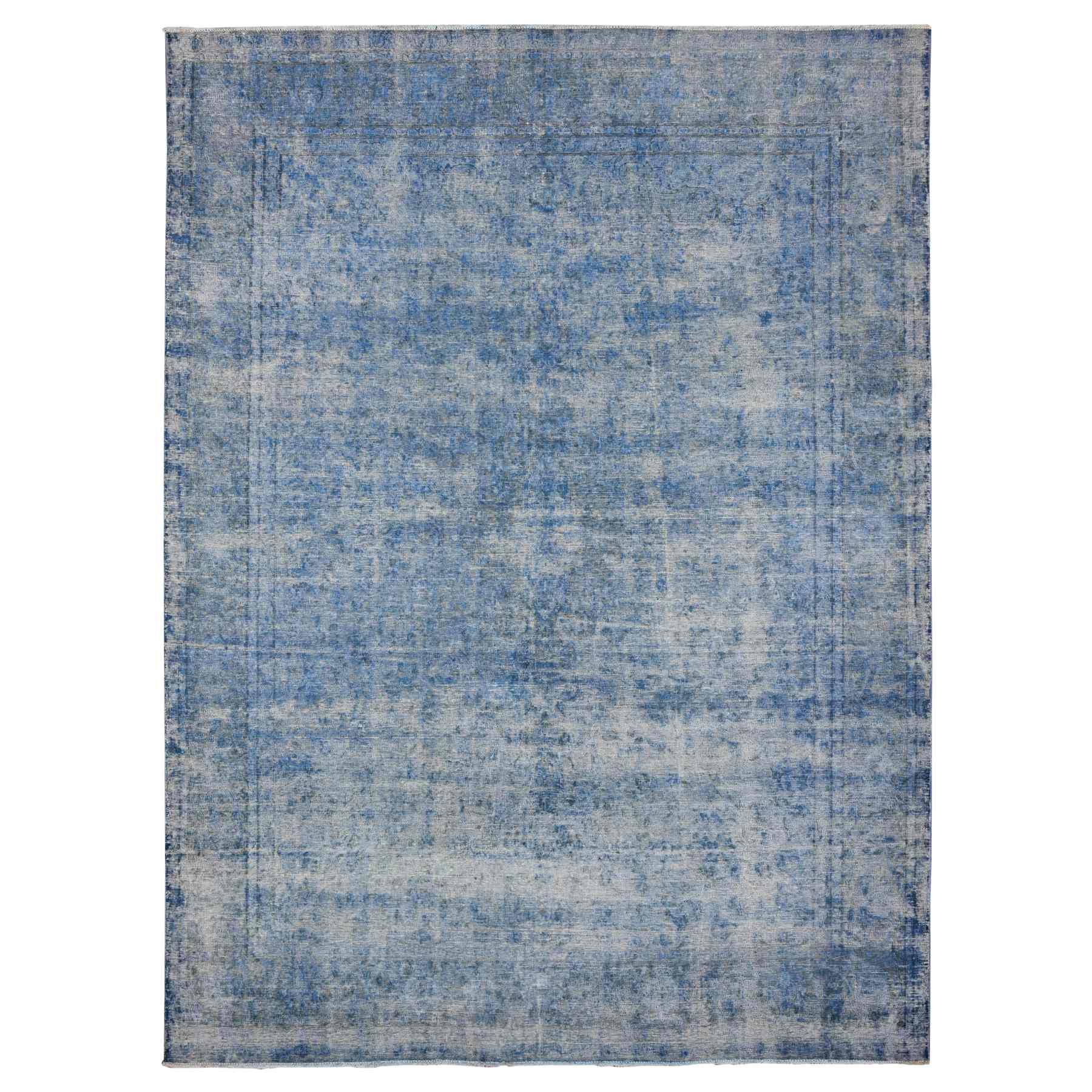 Overdyed-Vintage-Hand-Knotted-Rug-447265