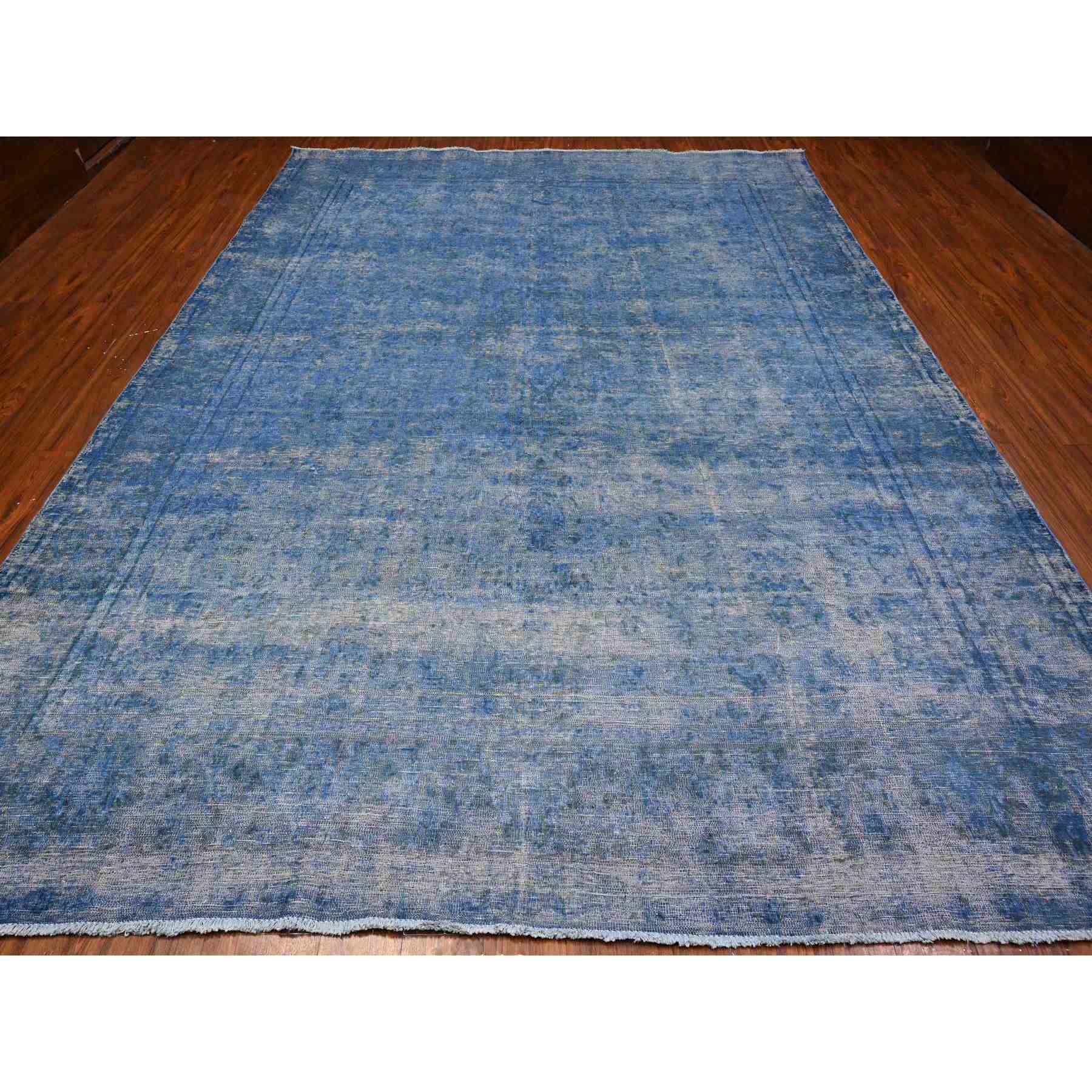 Overdyed-Vintage-Hand-Knotted-Rug-447265