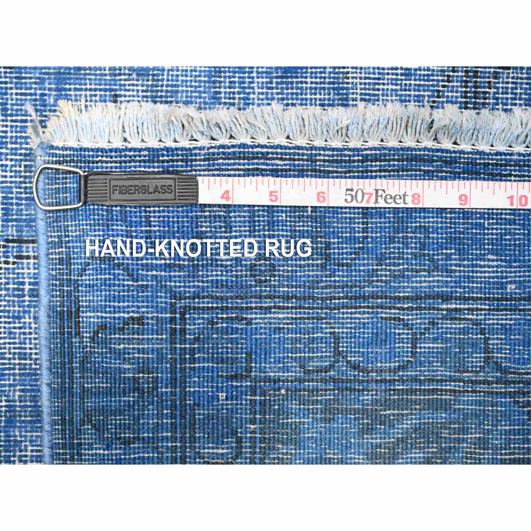 Overdyed-Vintage-Hand-Knotted-Rug-447265