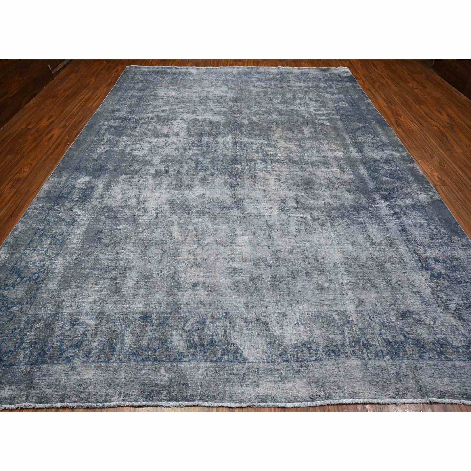 Overdyed-Vintage-Hand-Knotted-Rug-447400