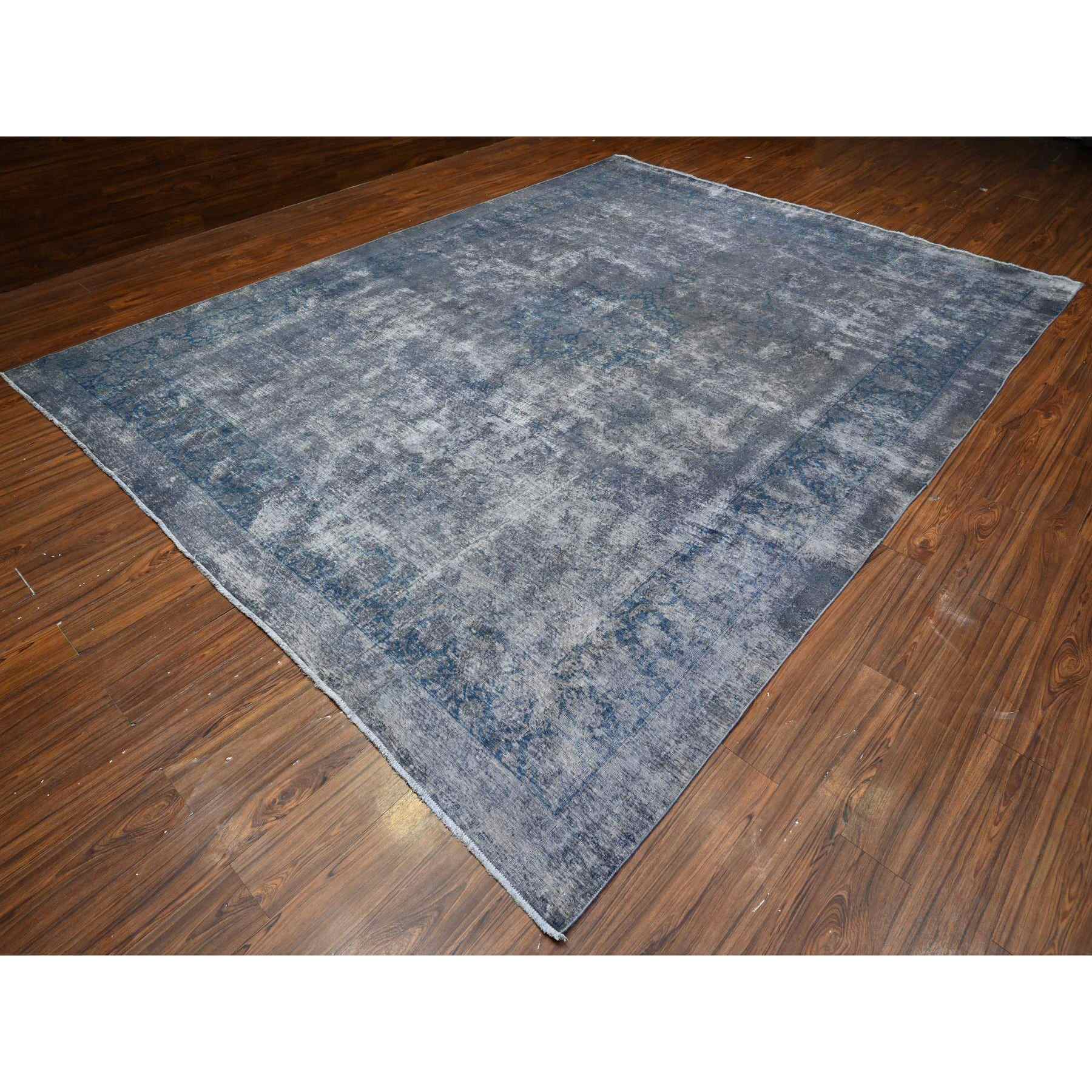 Overdyed-Vintage-Hand-Knotted-Rug-447400