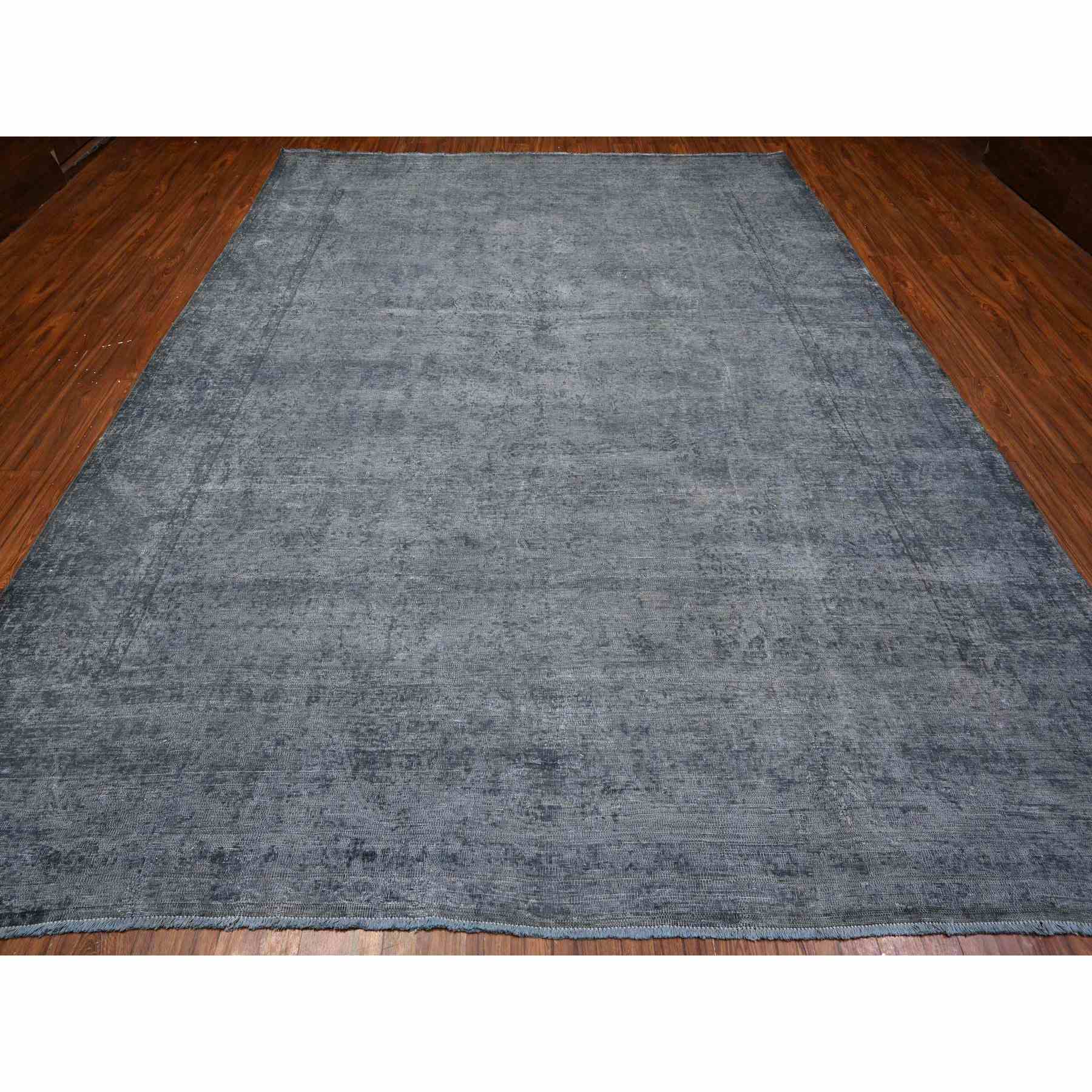 Overdyed-Vintage-Hand-Knotted-Rug-447405