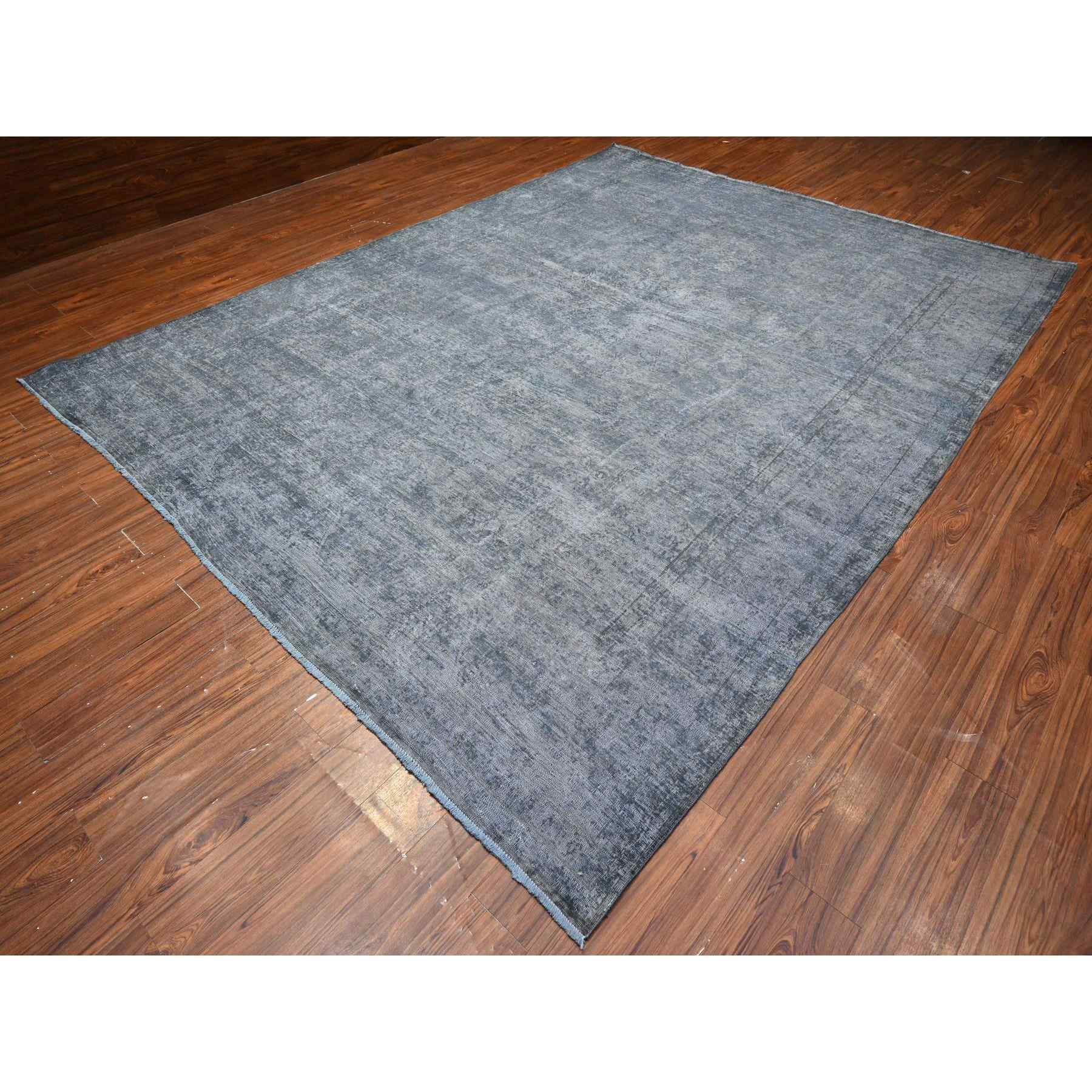 Overdyed-Vintage-Hand-Knotted-Rug-447405