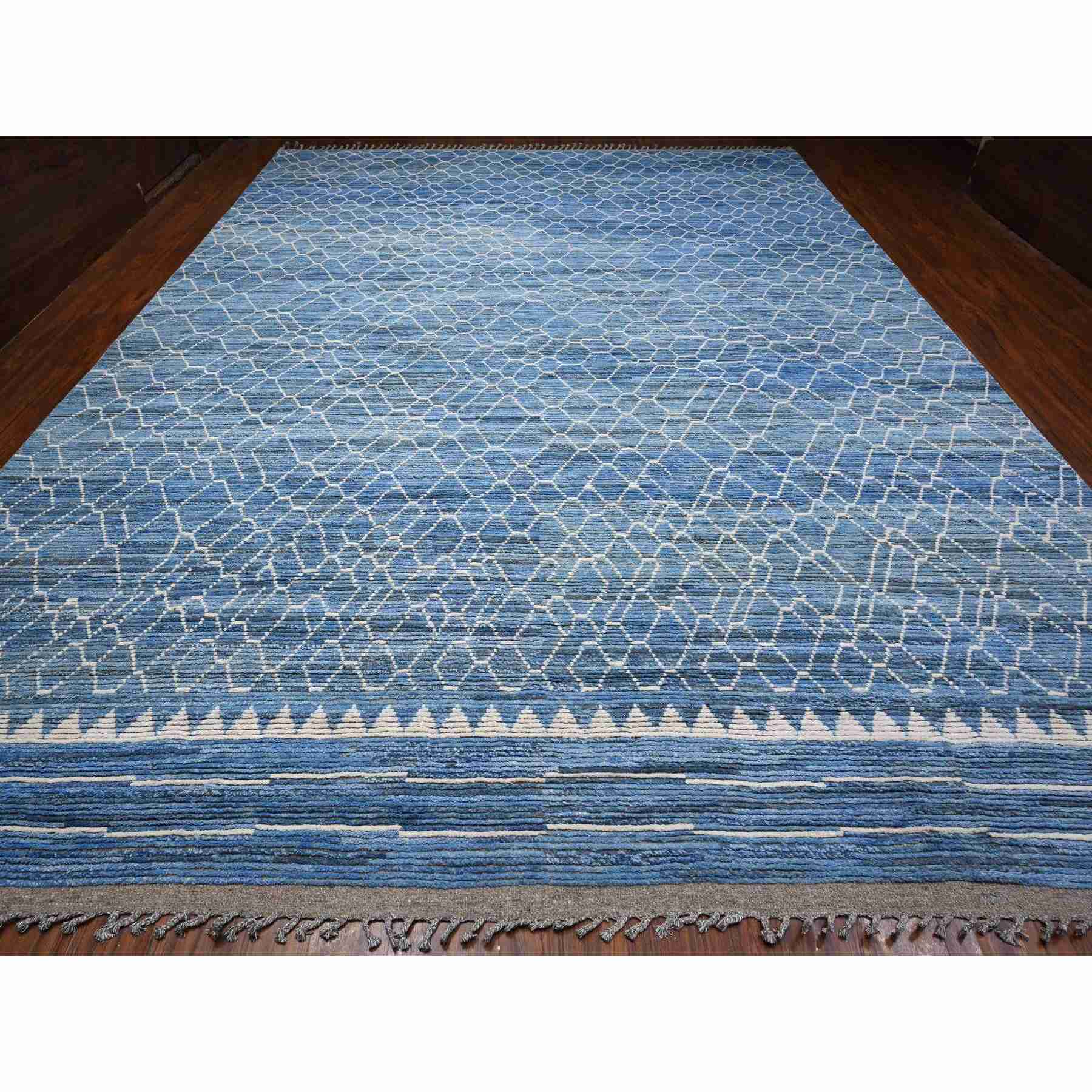 Tribal-Geometric-Hand-Knotted-Rug-445675