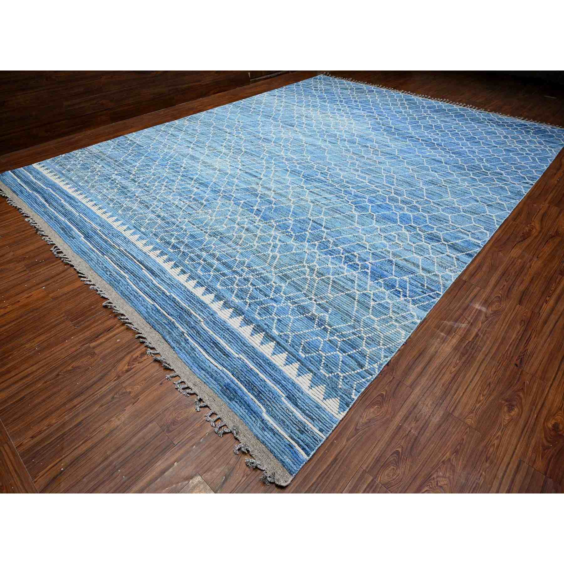 Tribal-Geometric-Hand-Knotted-Rug-445675