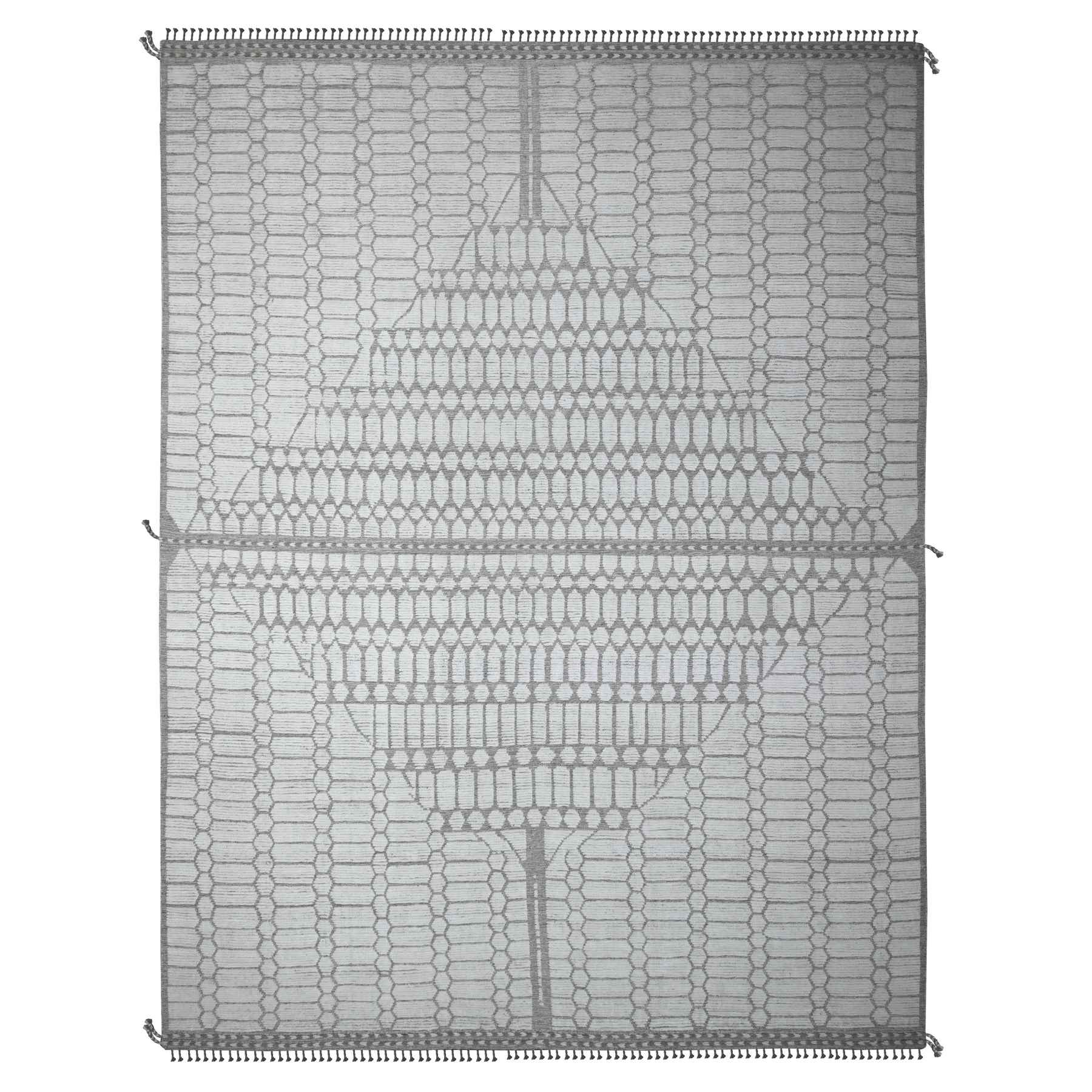 Tribal-Geometric-Hand-Knotted-Rug-445680